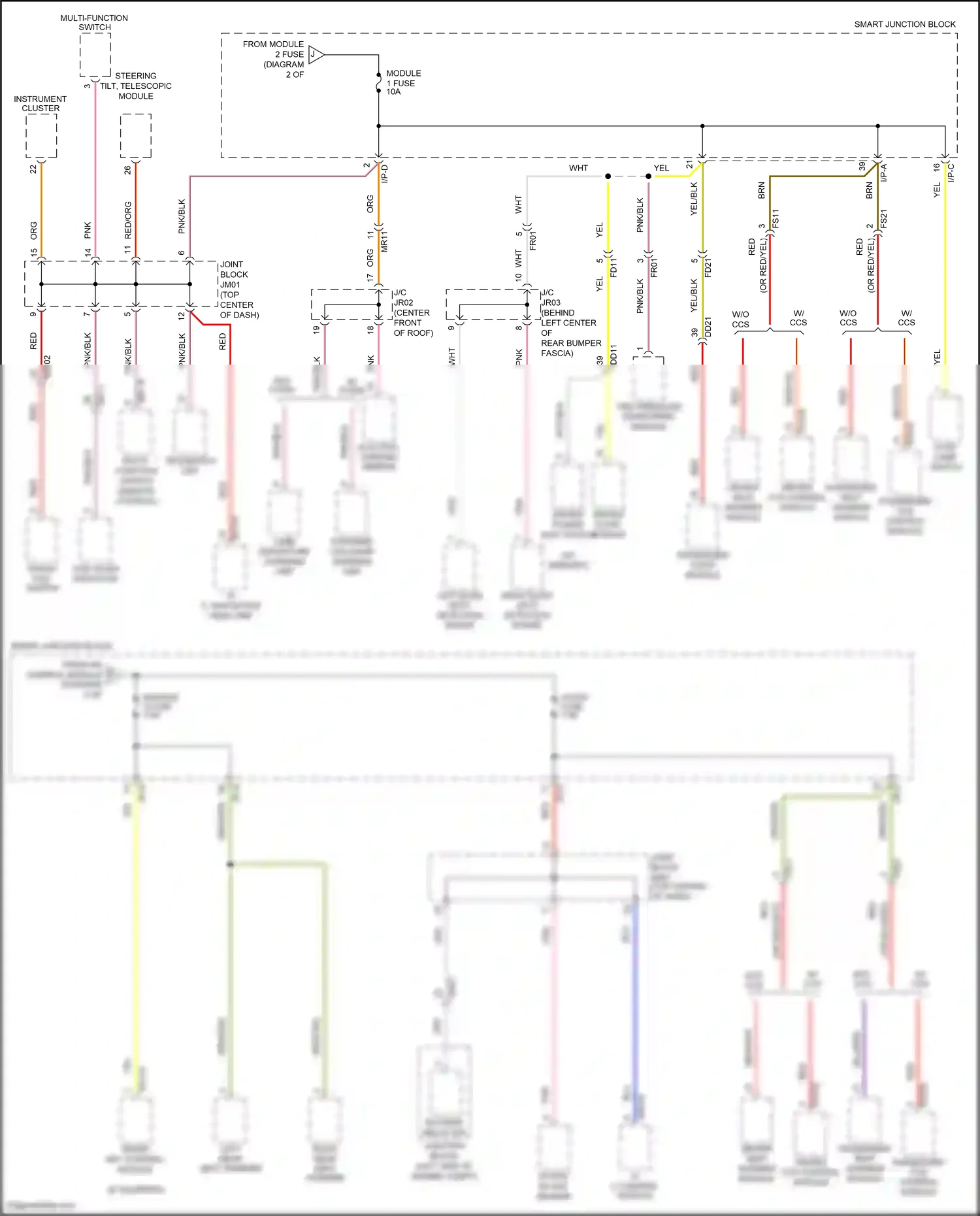 Wiring diagram red for Hyundai Azera II facelift (2014-2017) (37 of 100)