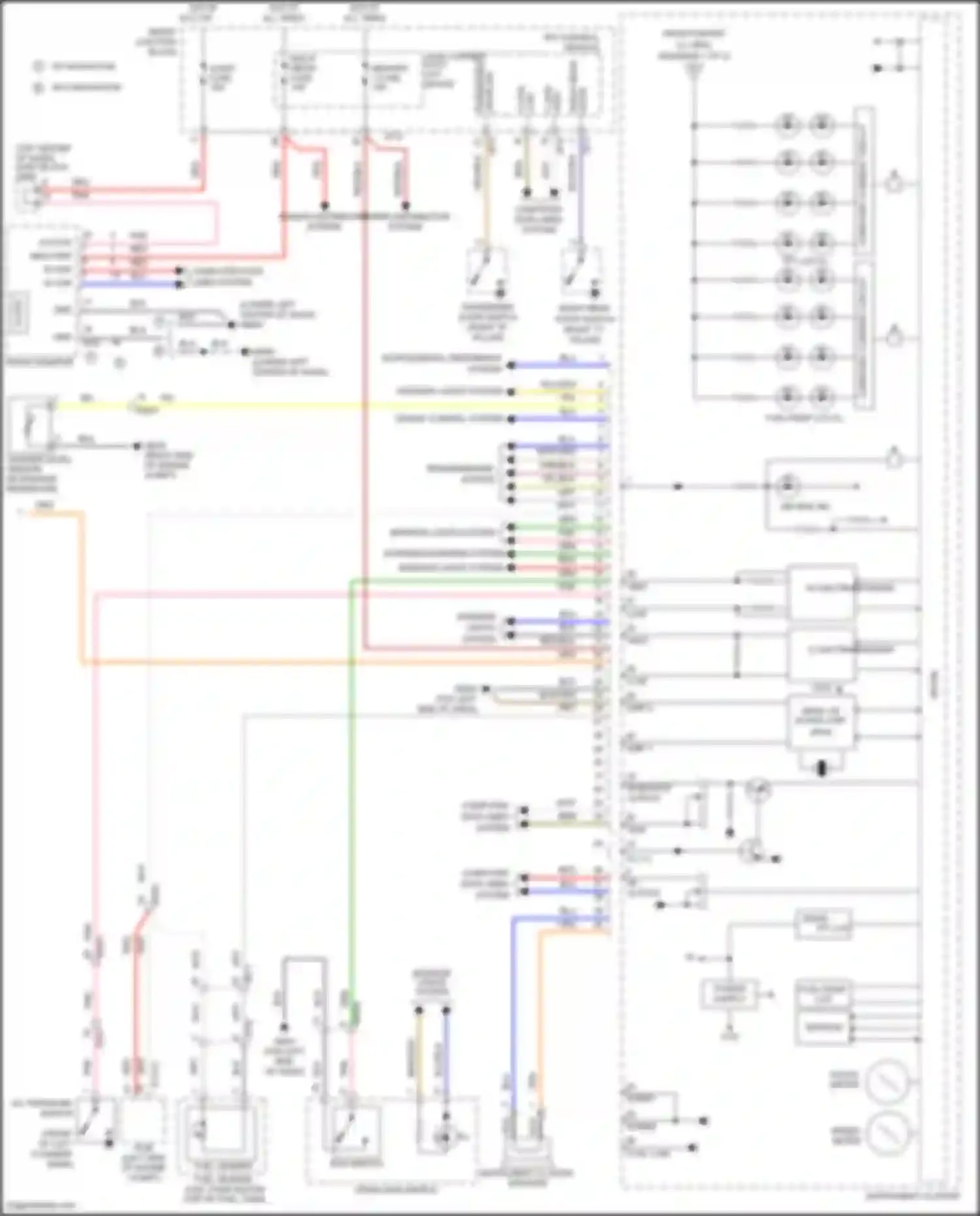 Wiring diagram rheostat output for Hyundai Azera II facelift (2014-2017) (1 of 2)
