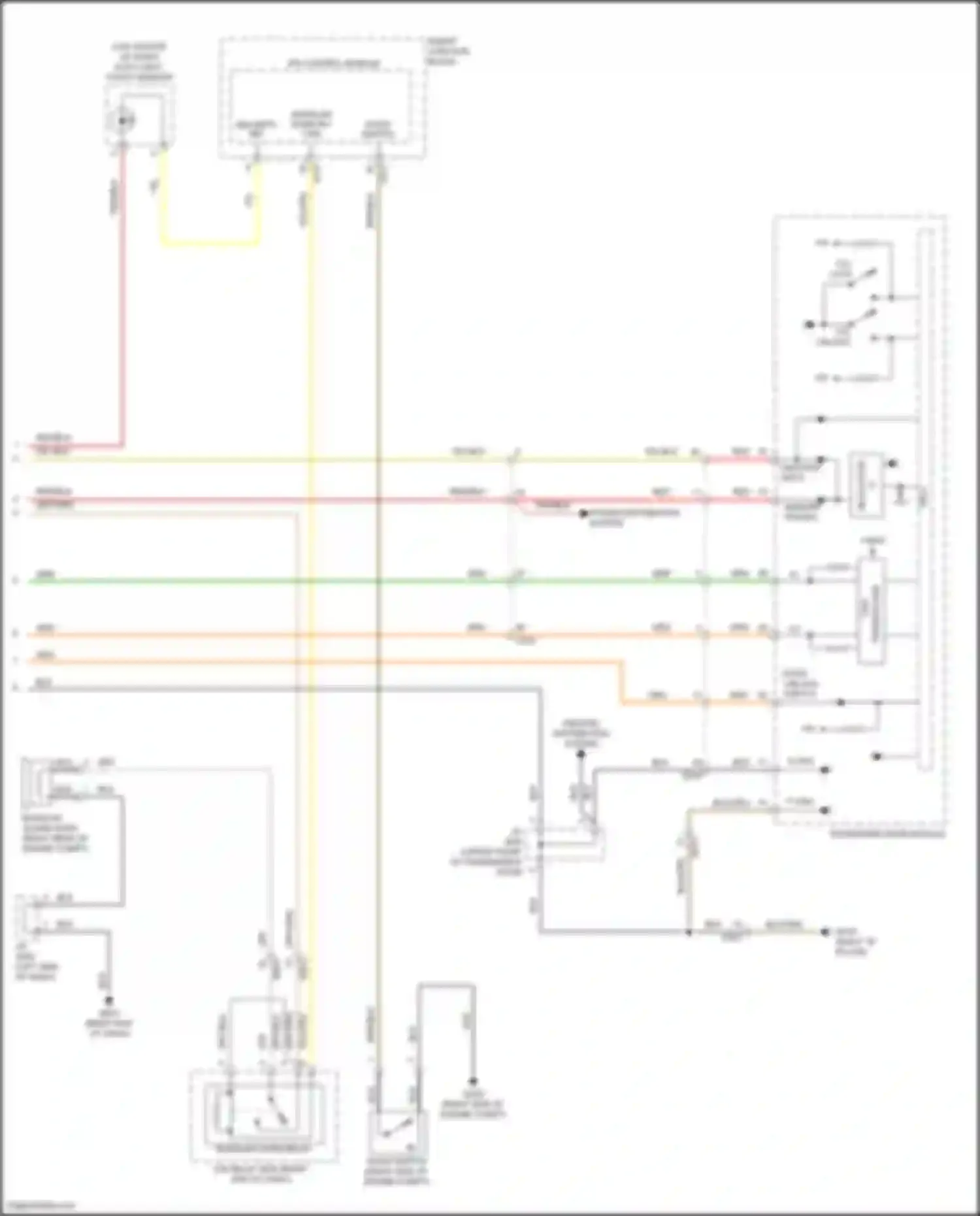 Wiring diagram right end of dash) for Hyundai Azera II facelift (2014-2017) (12 of 17)