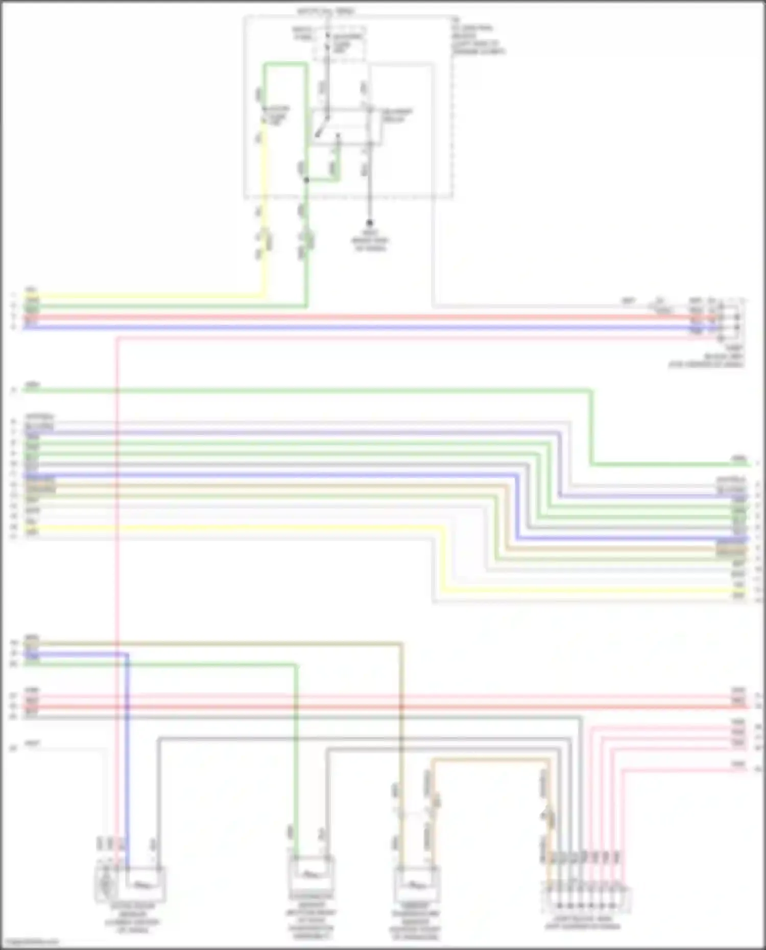 Wiring diagram right end of dash) for Hyundai Azera II facelift (2014-2017) (2 of 17)