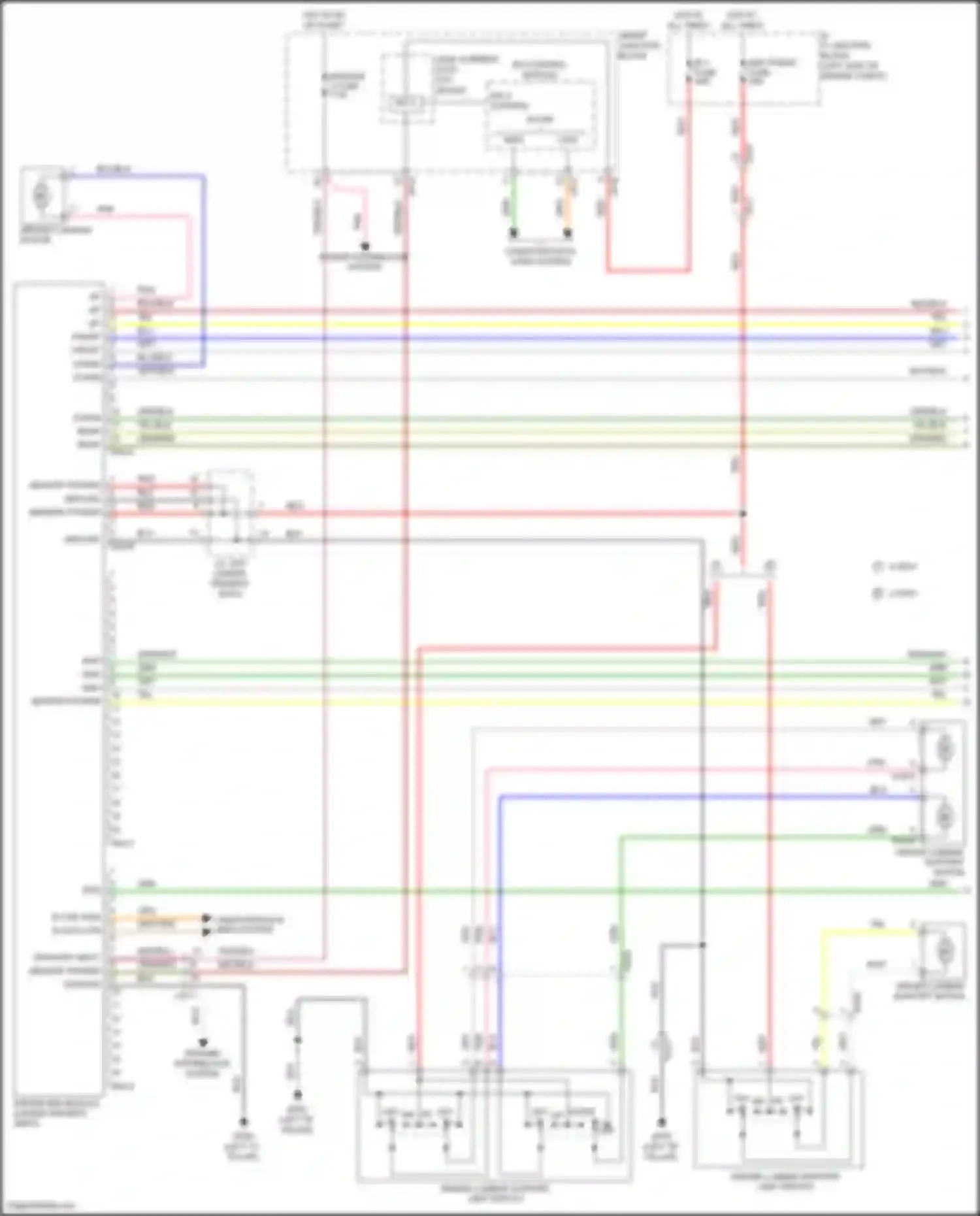 Wiring diagram sensor power for Hyundai Azera II facelift (2014-2017) (1 of 1)
