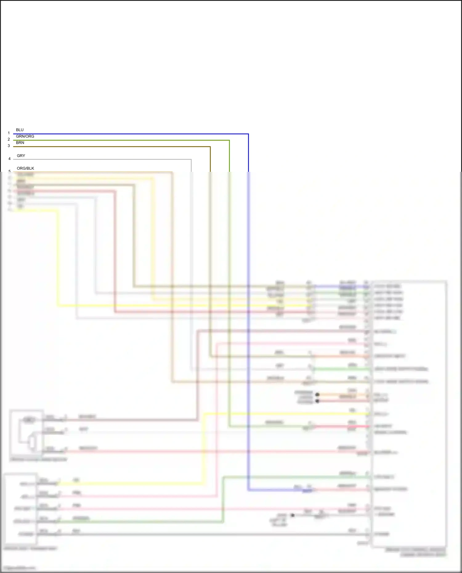 Wiring diagram speed control for Hyundai Azera II facelift (2014-2017) (2 of 2)