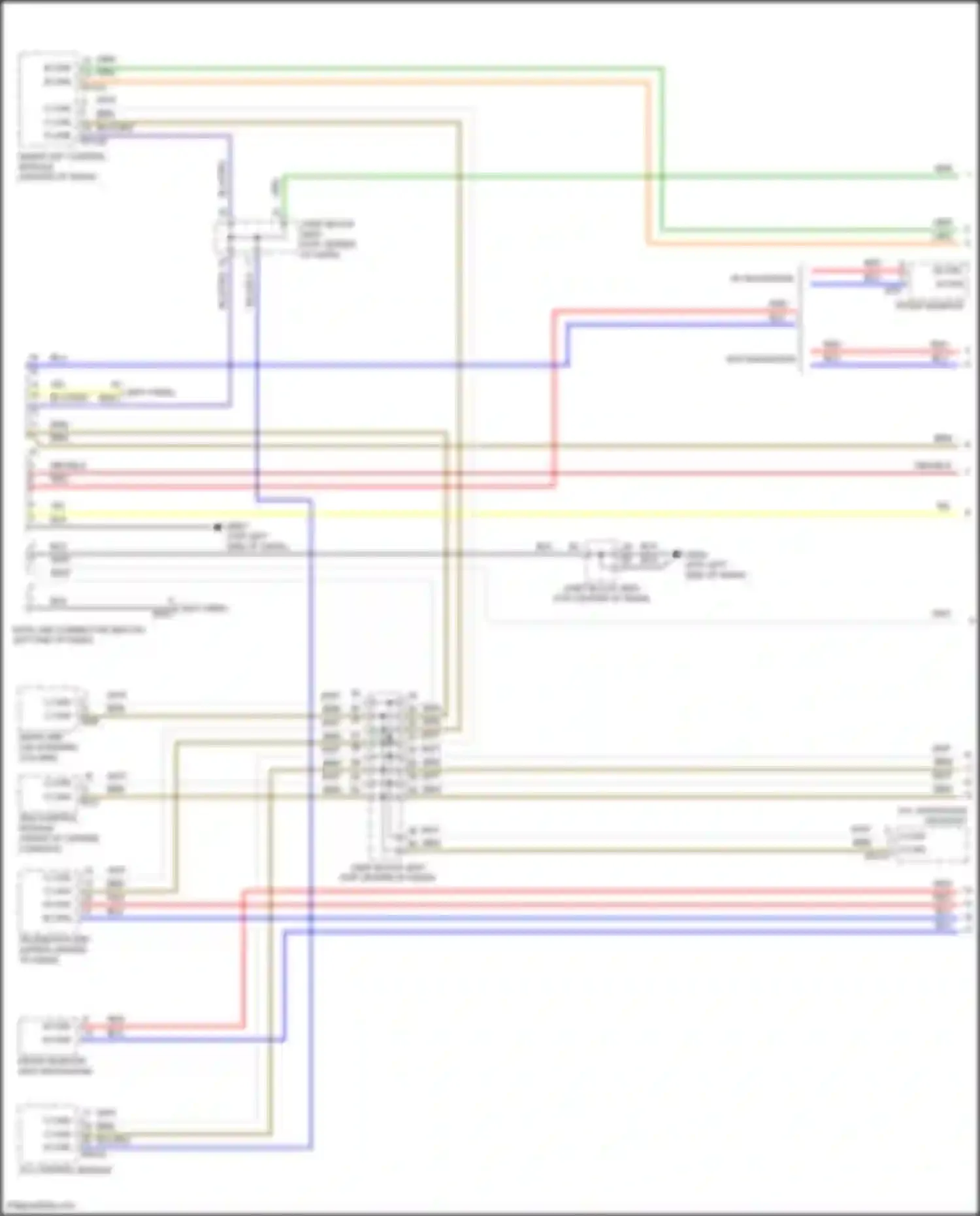 Wiring diagram w/ navigation for Hyundai Azera II facelift (2014-2017) (1 of 8)