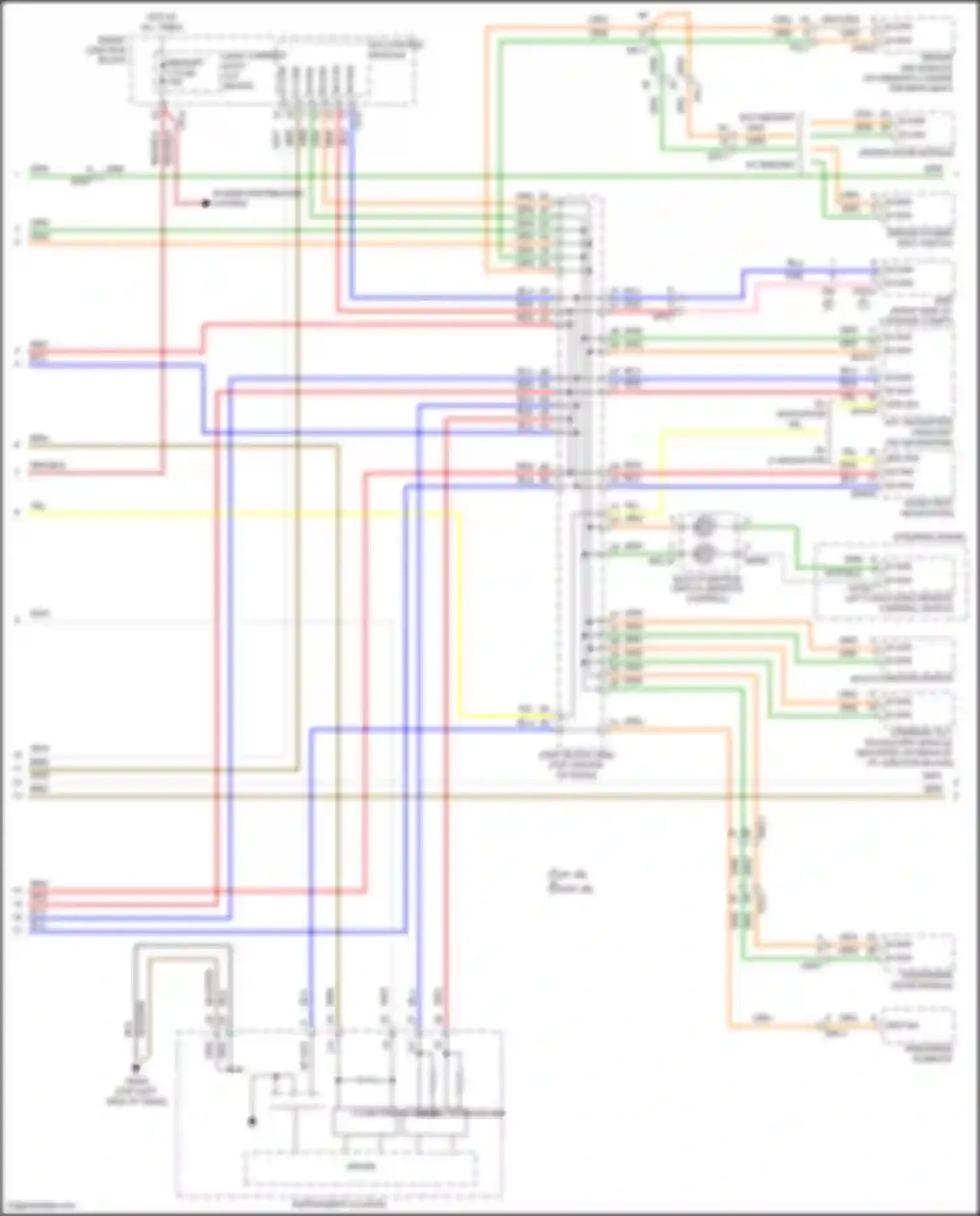 Wiring diagram w/ navigation for Hyundai Azera II facelift (2014-2017) (2 of 8)