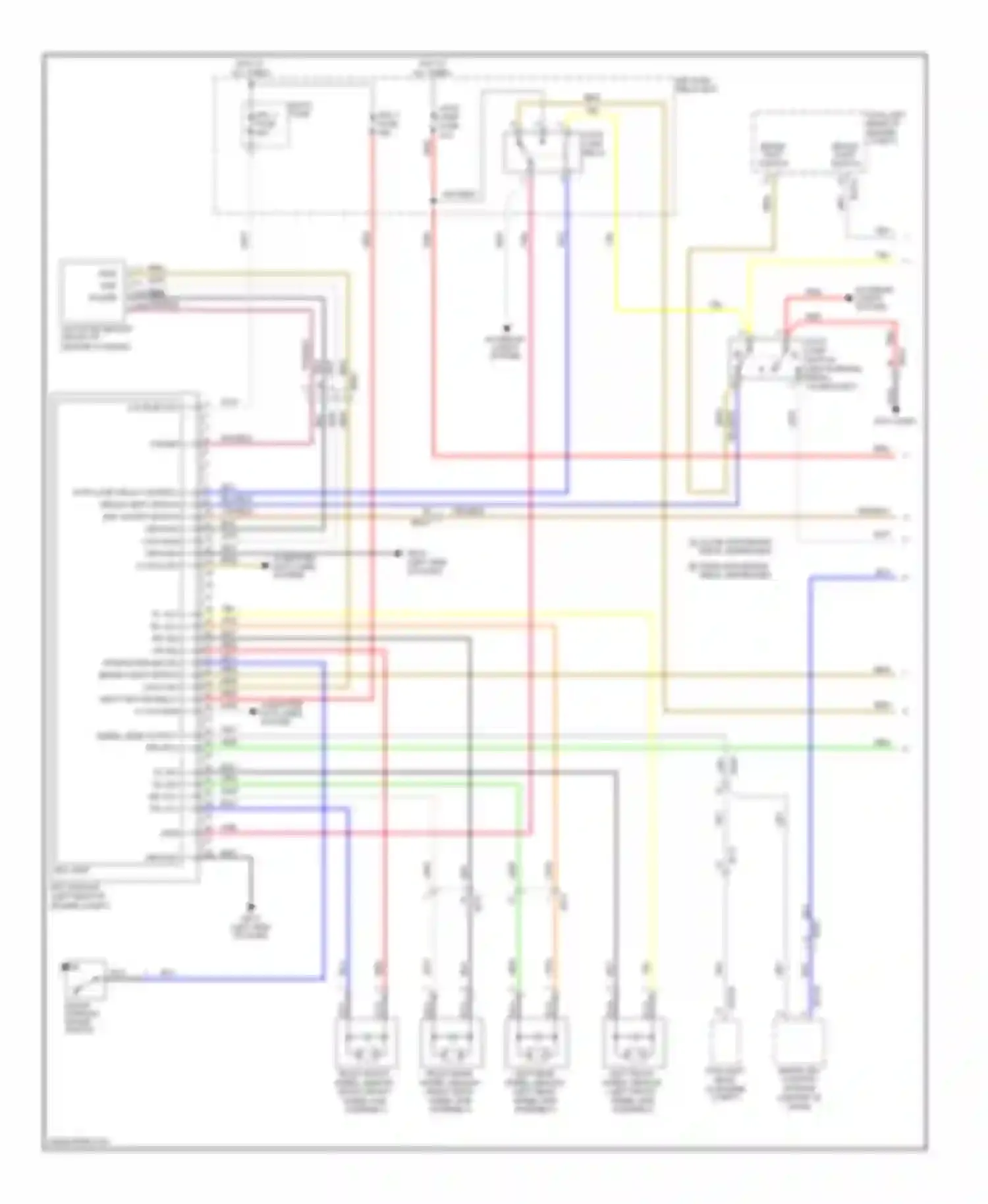 Azera Hyundai II (2011-2014): Anti-lock brakes circuit, with esc (1 of 2)
