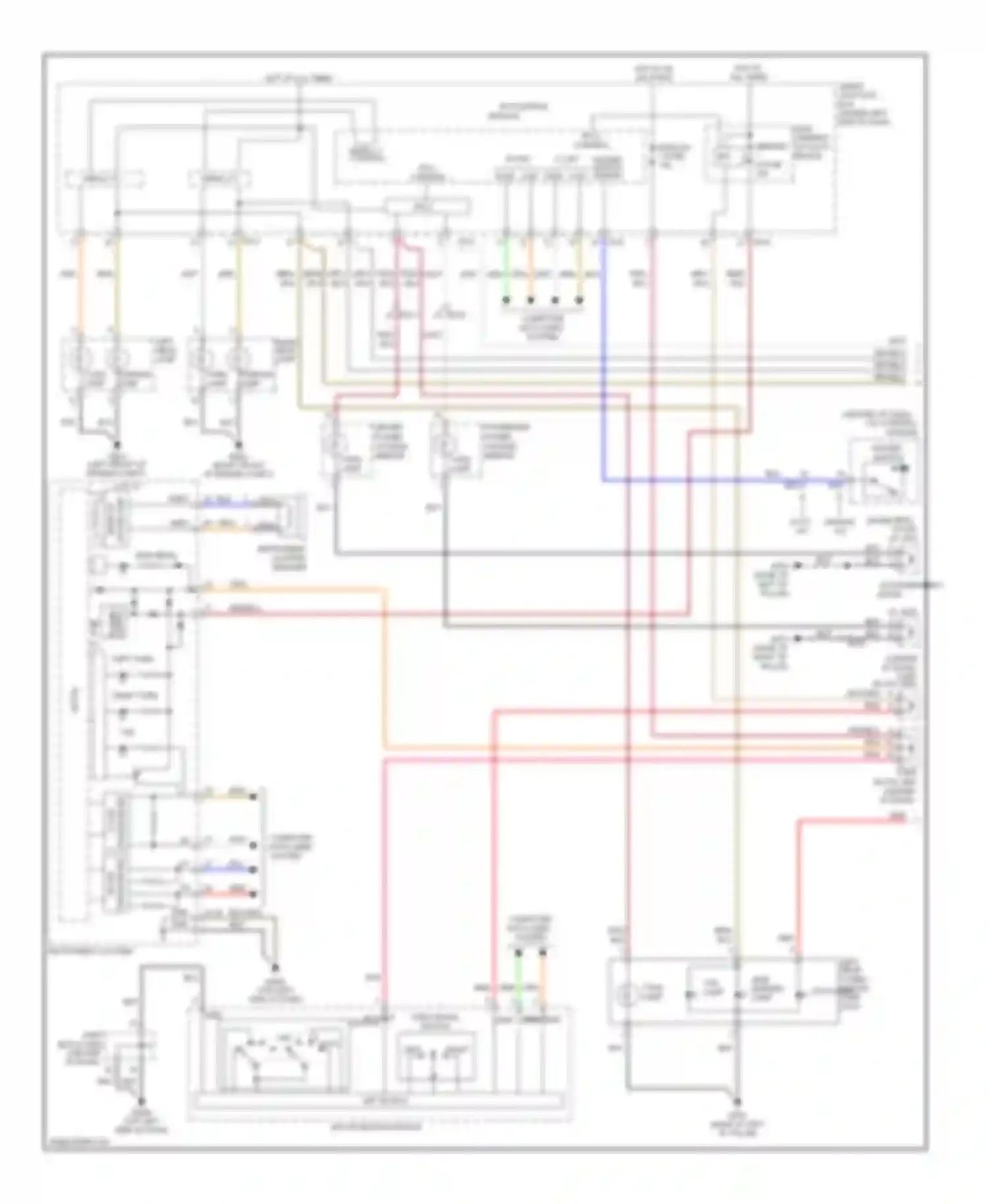 Azera Hyundai II (2011-2014): Exterior lamps circuit, without esc (1 of 2)