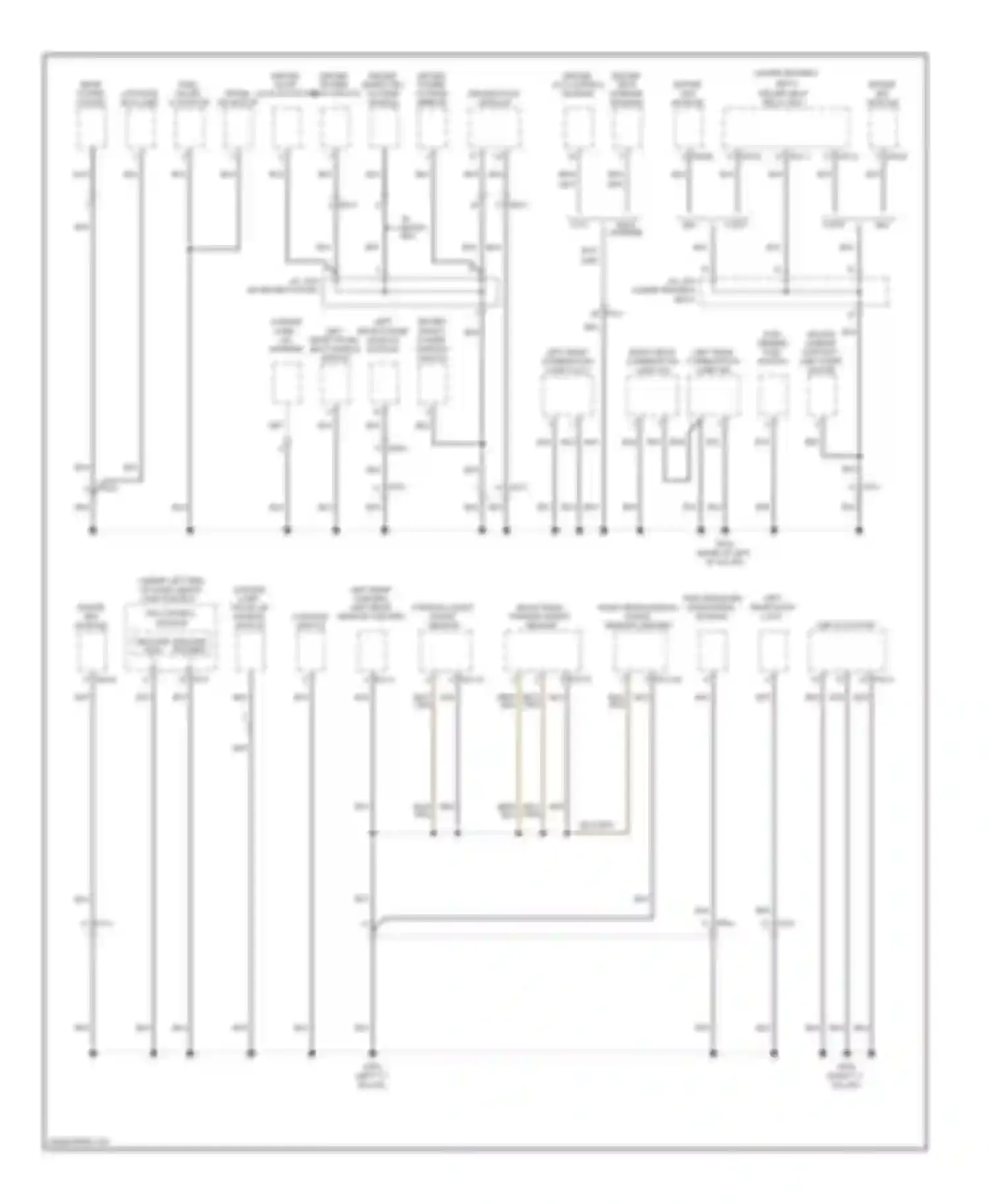 Azera Hyundai II (2011-2014): Ground distribution circuit (4 of 5)