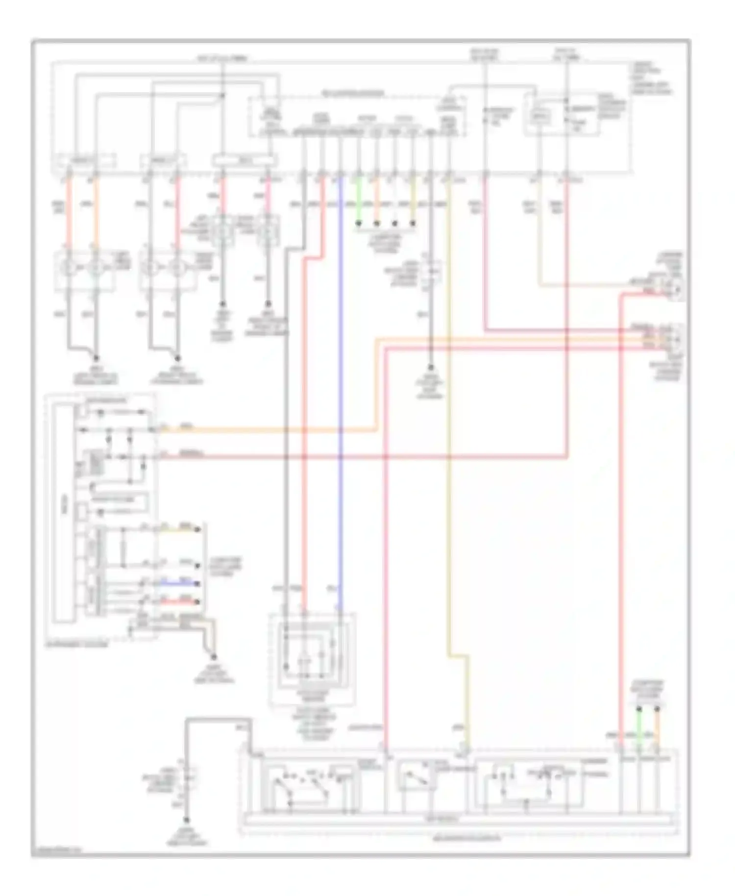 Azera Hyundai II (2011-2014): Headlamps circuit