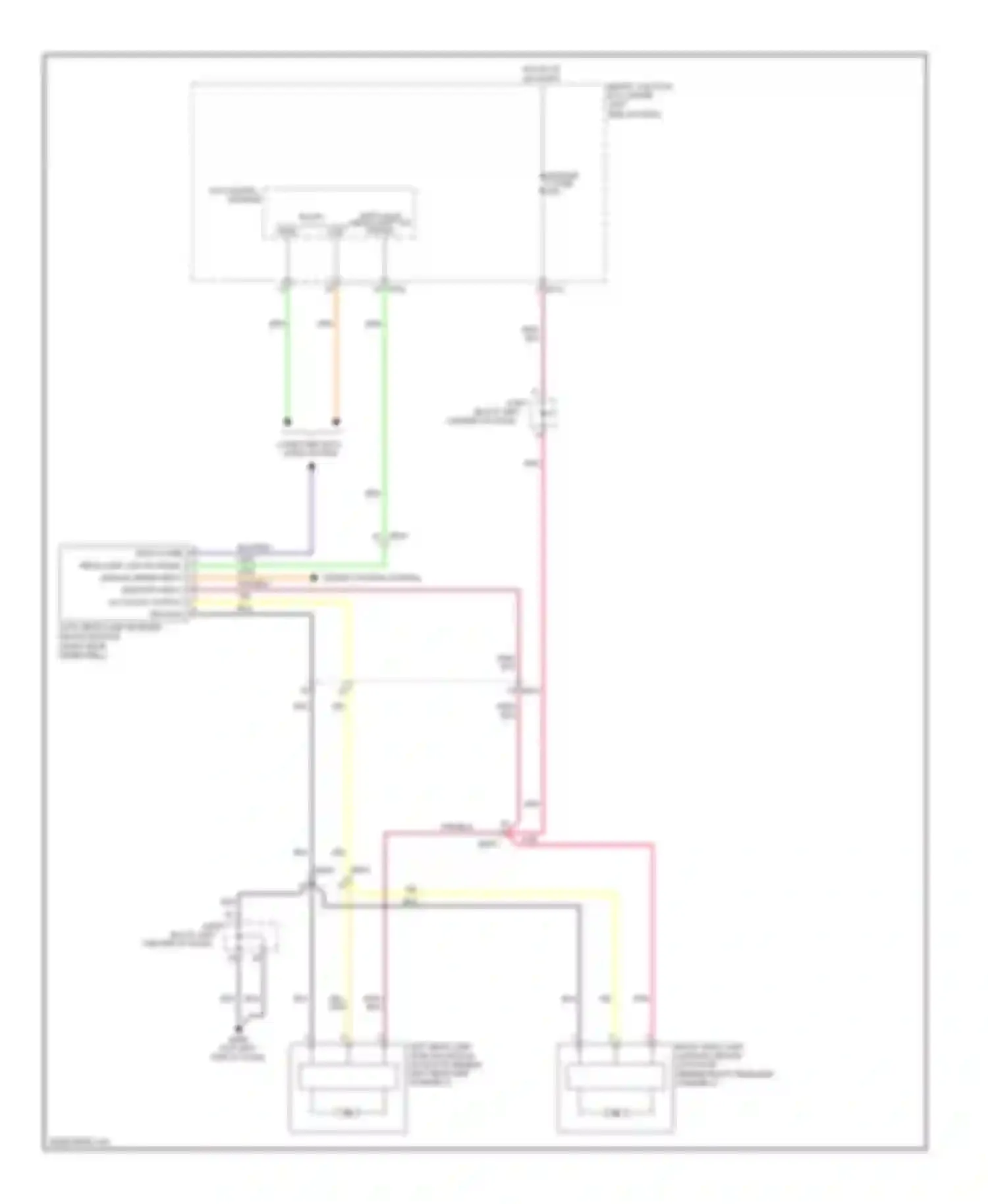 Azera Hyundai II (2011-2014): Headlamps leveling circuit
