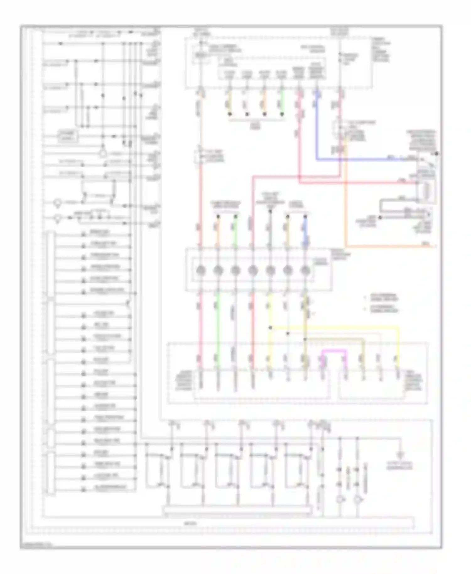 Azera Hyundai II (2011-2014): Instrument cluster circuit (1 of 2)