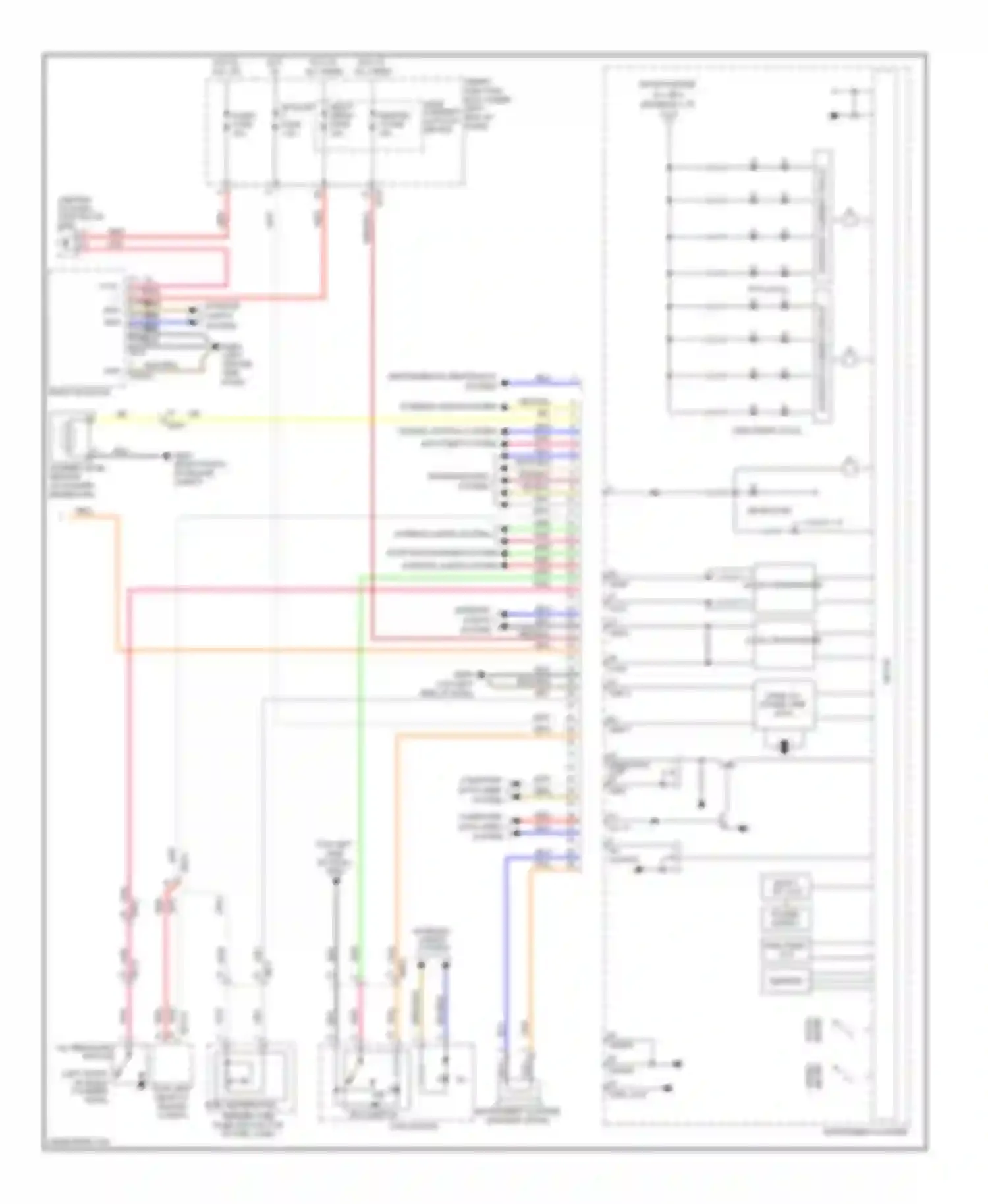 Azera Hyundai II (2011-2014): Instrument cluster circuit (2 of 2)