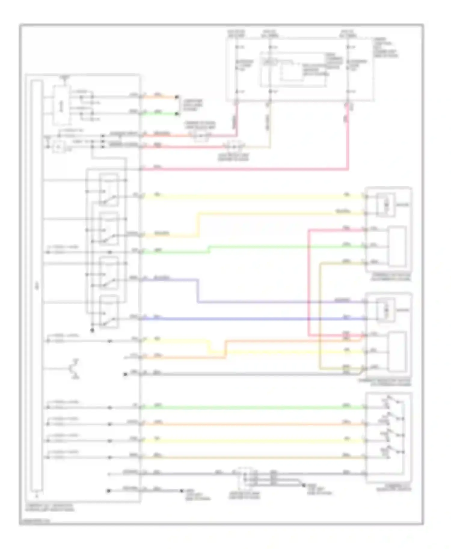 Azera Hyundai II (2011-2014): Memory power tilt & power telescopic circuit