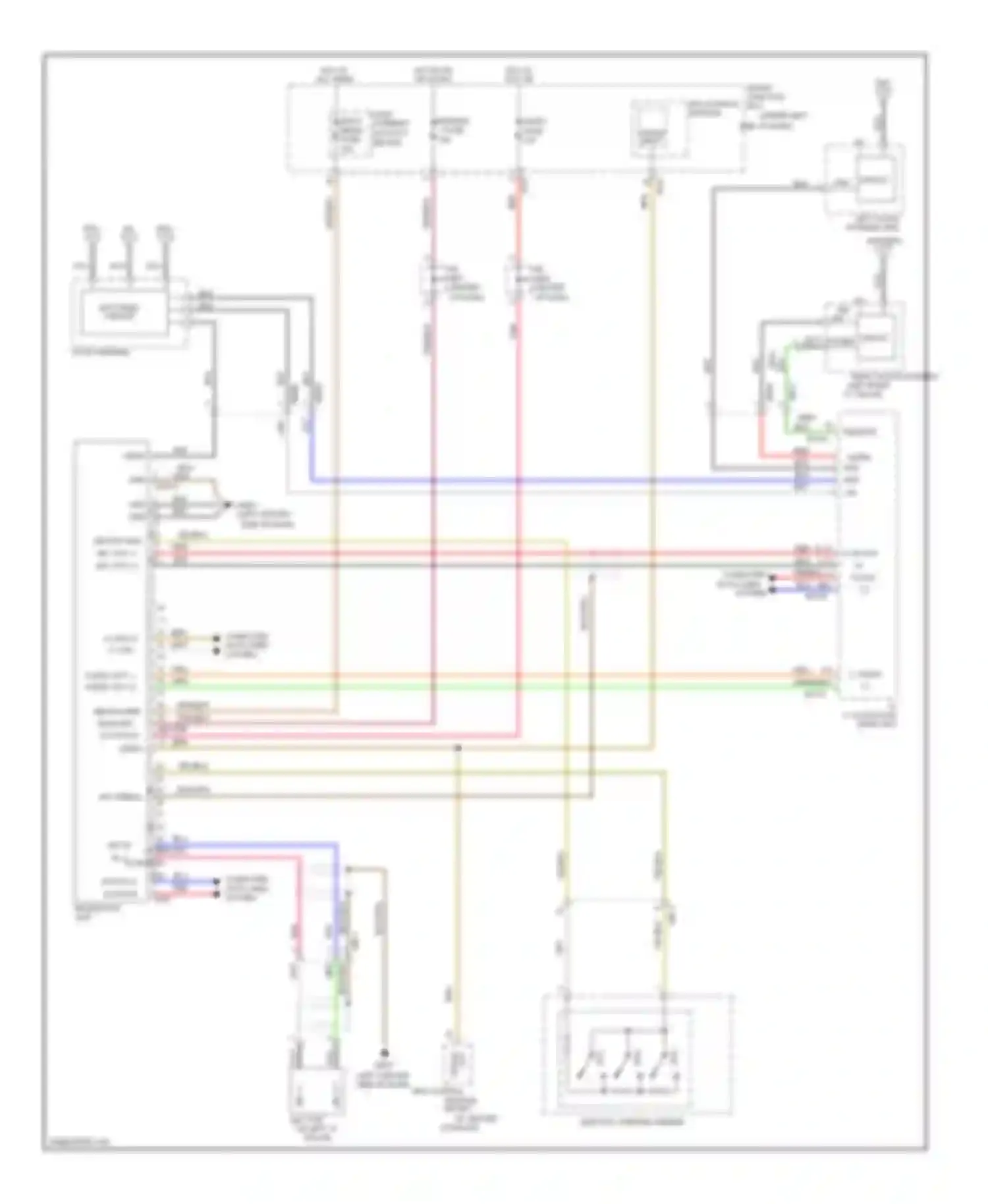 Azera Hyundai II (2011-2014): Mobile telematic system circuit