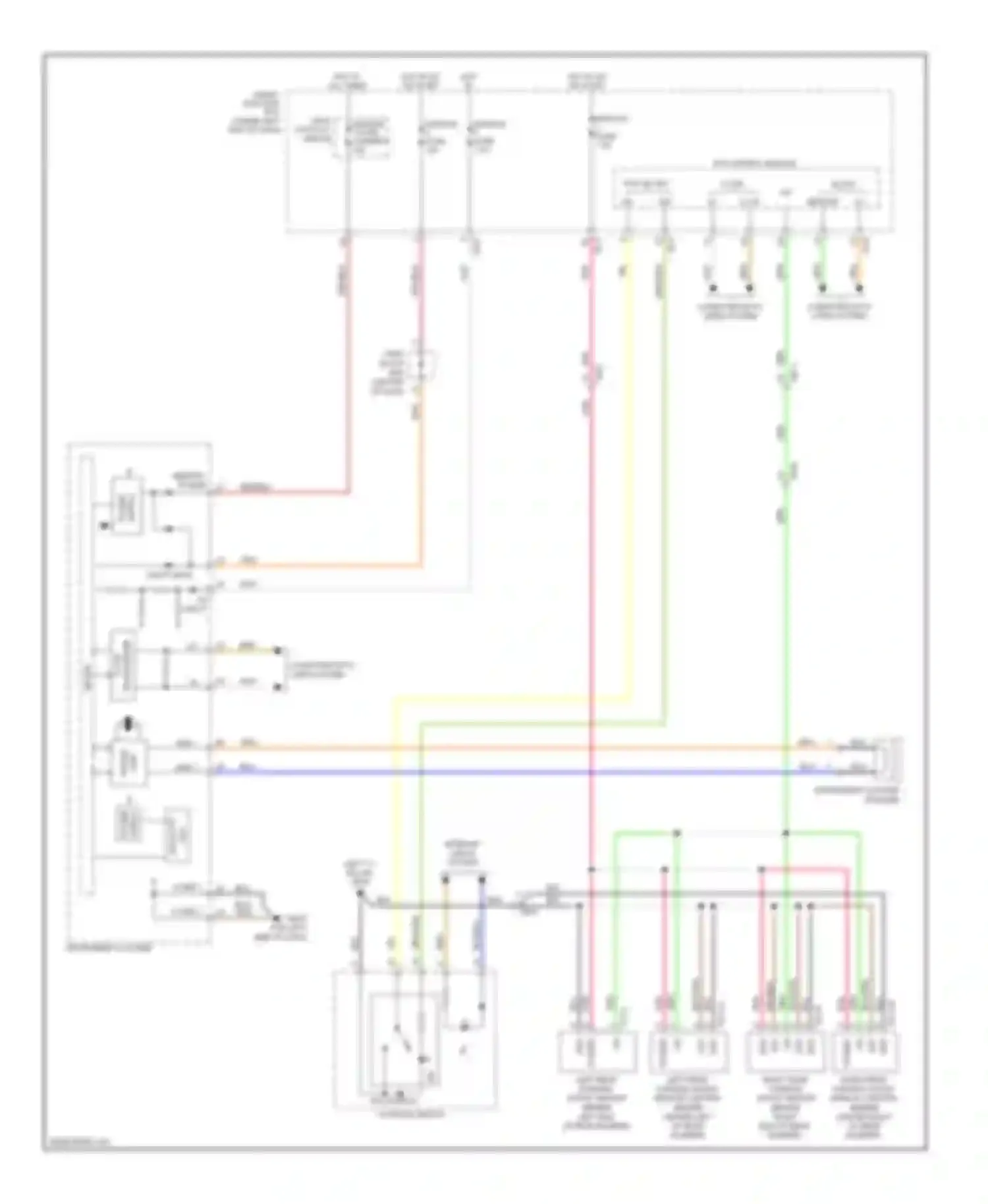 Azera Hyundai II (2011-2014): Parking assistant circuit