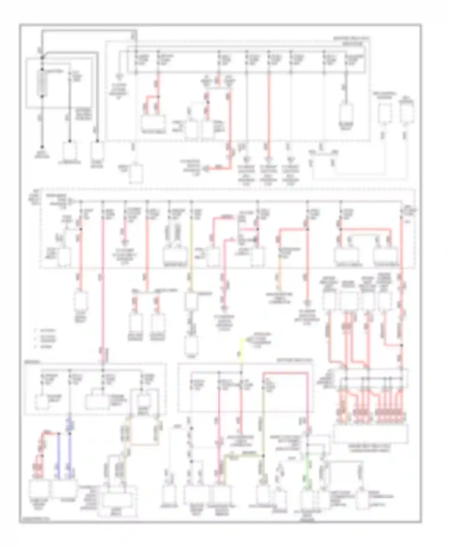 Azera Hyundai II (2011-2014): Power distribution circuit (1 of 6)