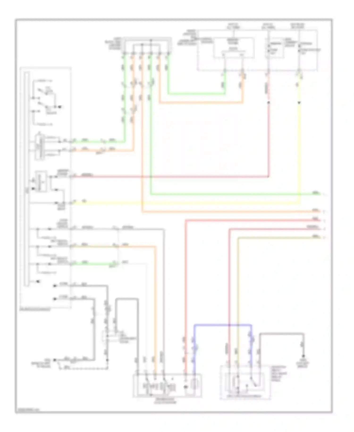 Azera Hyundai II (2011-2014): Power door locks circuit (1 of 4)