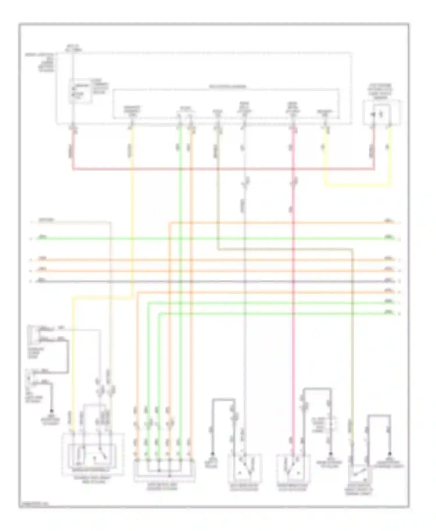 Azera Hyundai II (2011-2014): Power door locks circuit (3 of 4)