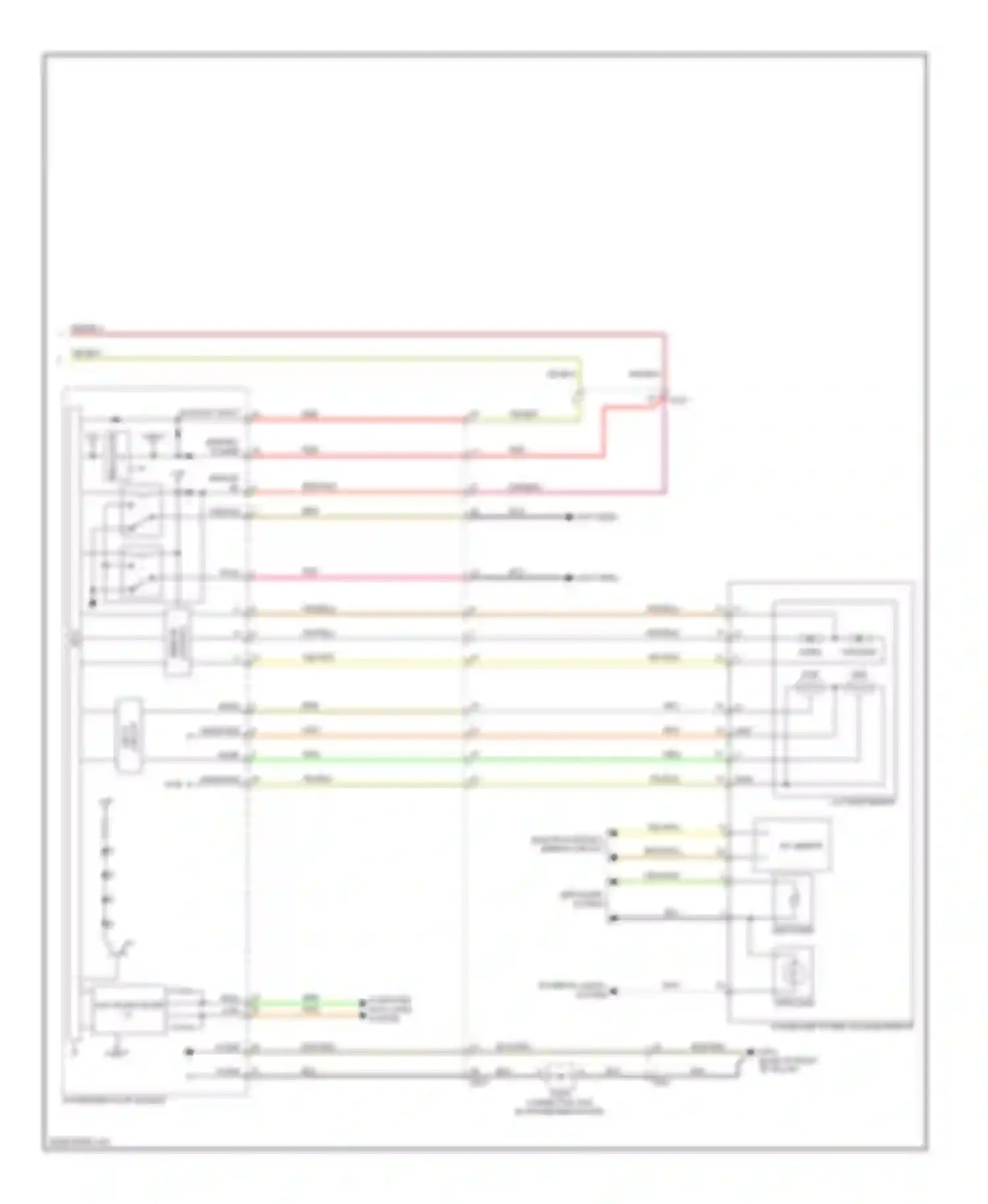 Azera Hyundai II (2011-2014): Power mirrors circuit (2 of 2)