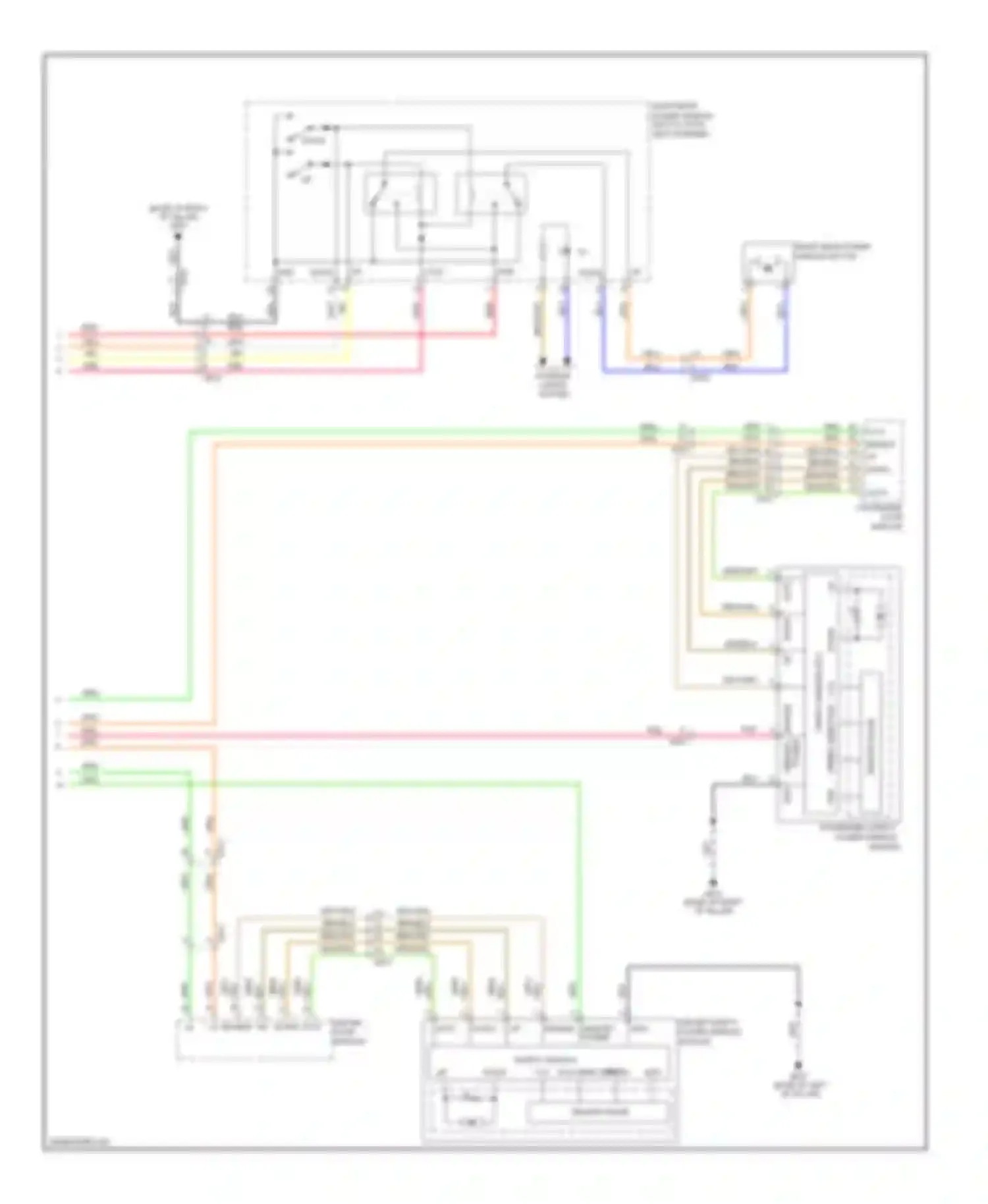 Azera Hyundai II (2011-2014): Power windows circuit (2 of 2)