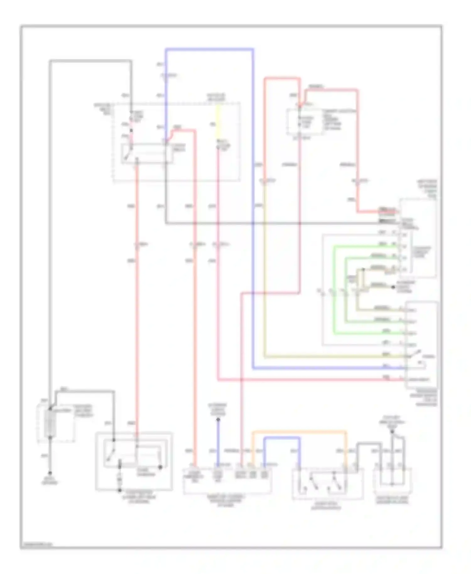 Azera Hyundai II (2011-2014): Starting circuit, with smart key
