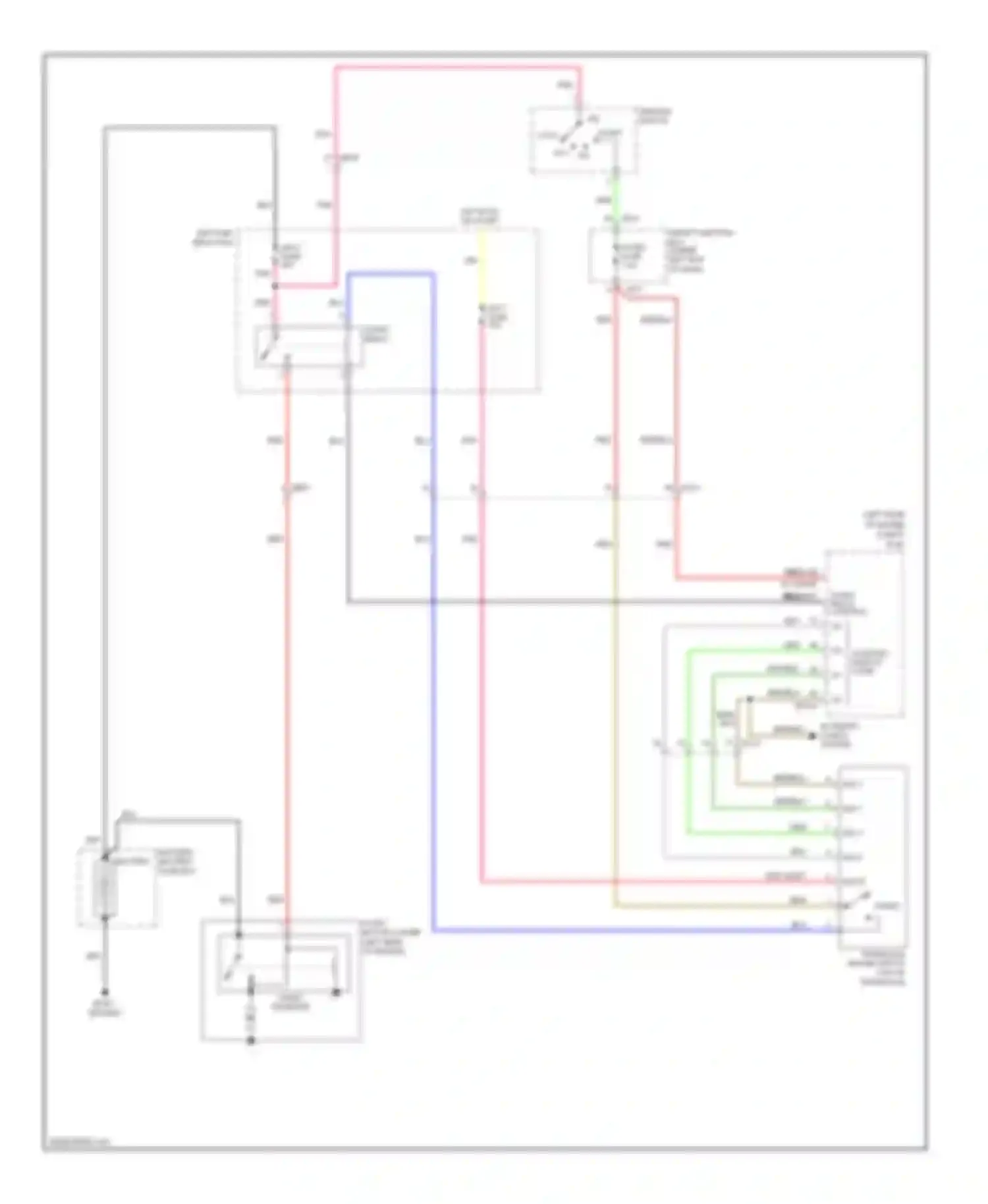 Azera Hyundai II (2011-2014): Starting circuit, without smart key