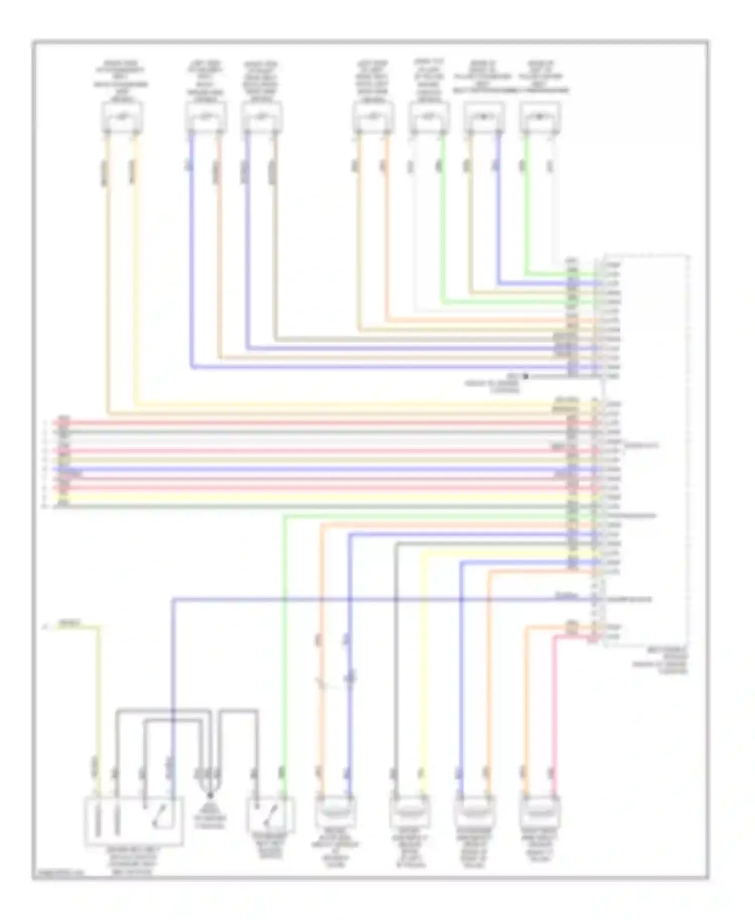 Azera Hyundai II (2011-2014): Supplemental restraints circuit (3 of 3)
