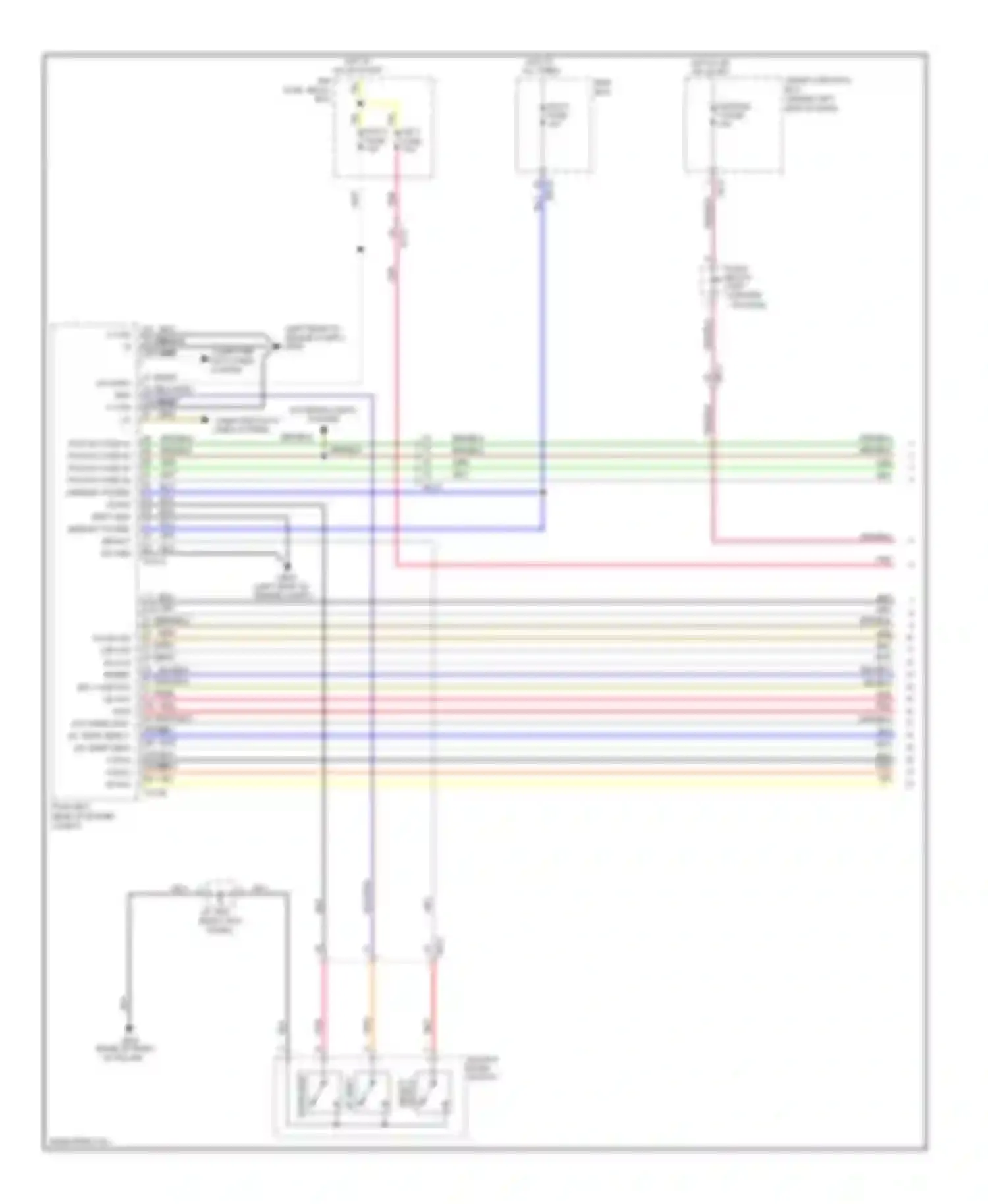 Azera Hyundai II (2011-2014): Transmission circuit (1 of 2)