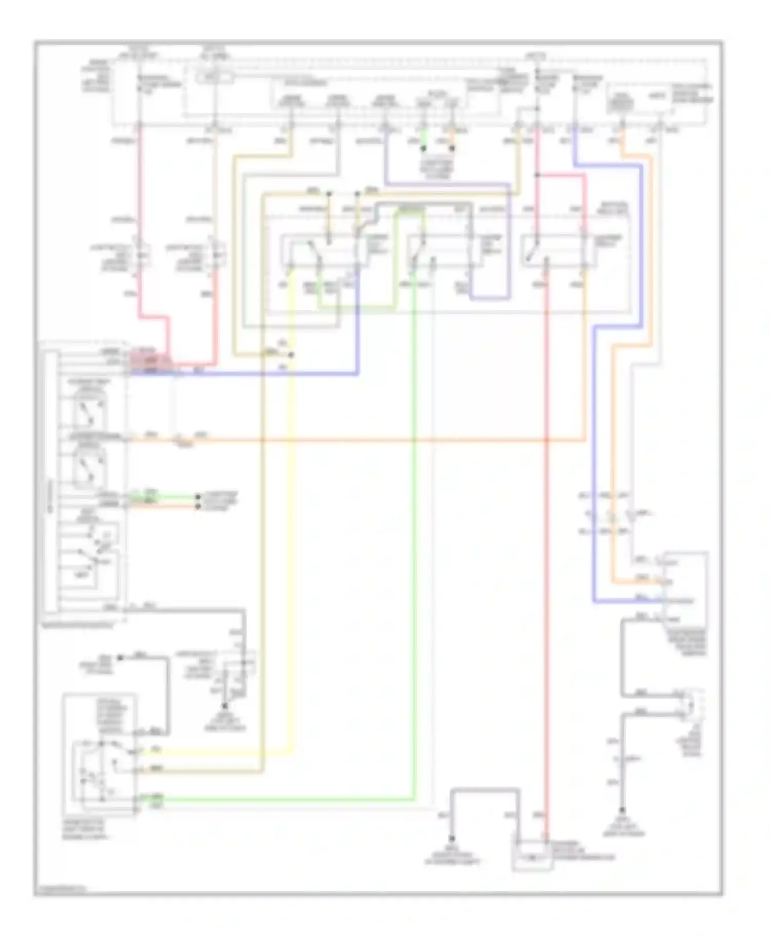 Azera Hyundai II (2011-2014): Wiper/washer circuit, with rain sensor