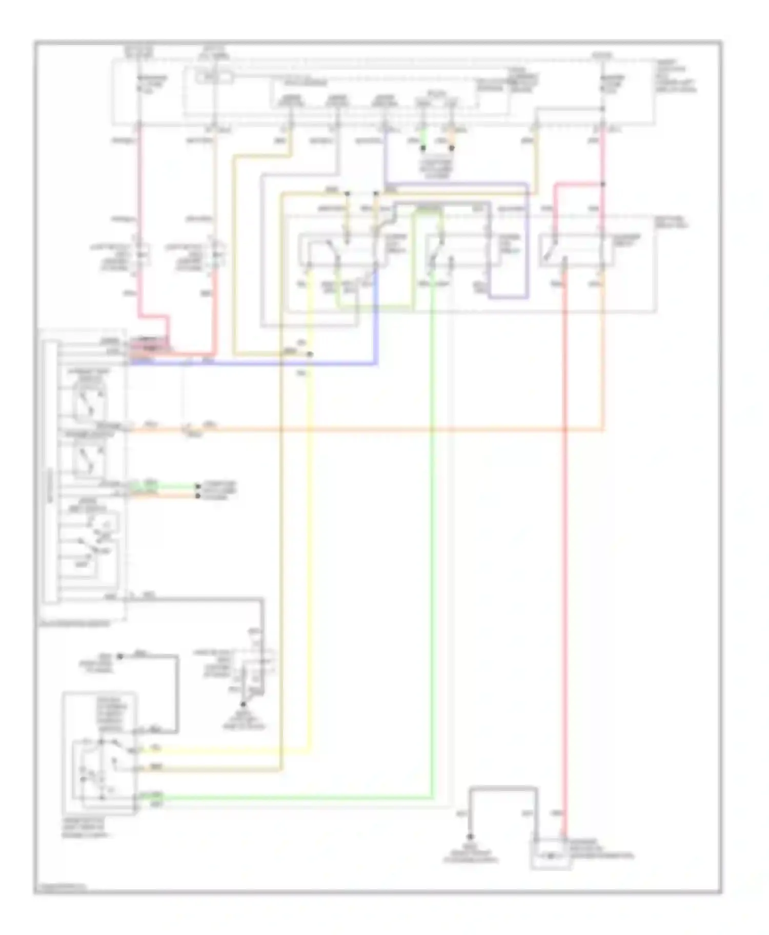 Azera Hyundai II (2011-2014): Wiper/washer circuit, without rain sensor