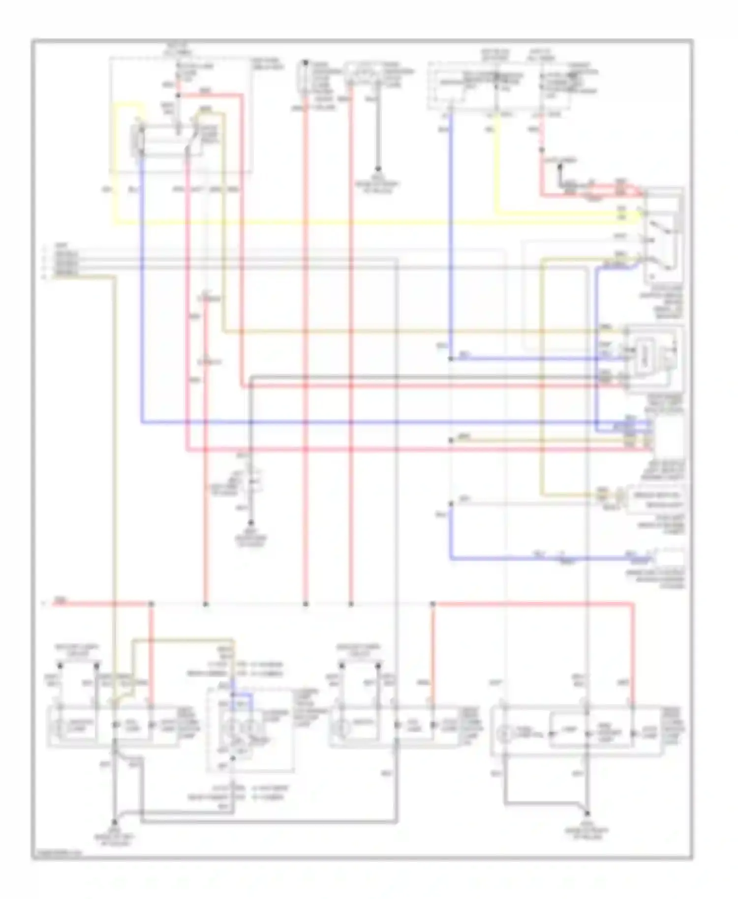 Wiring diagram 2 2 w/o rear camera w/ rear camera for Hyundai Azera II (2011-2014) (1 of 2)