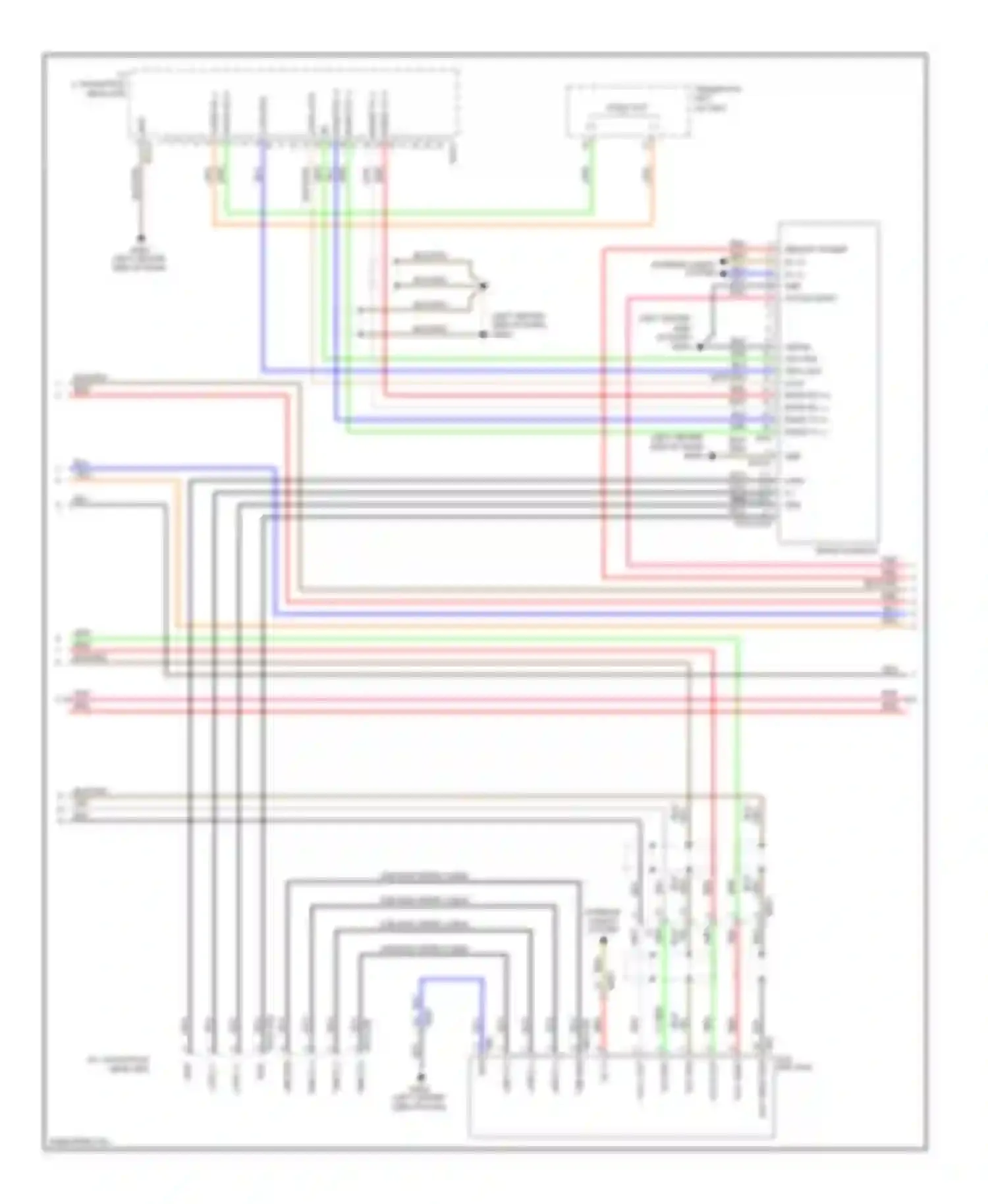 Wiring diagram a/v, navigation head unit for Hyundai Azera II (2011-2014) (4 of 7)