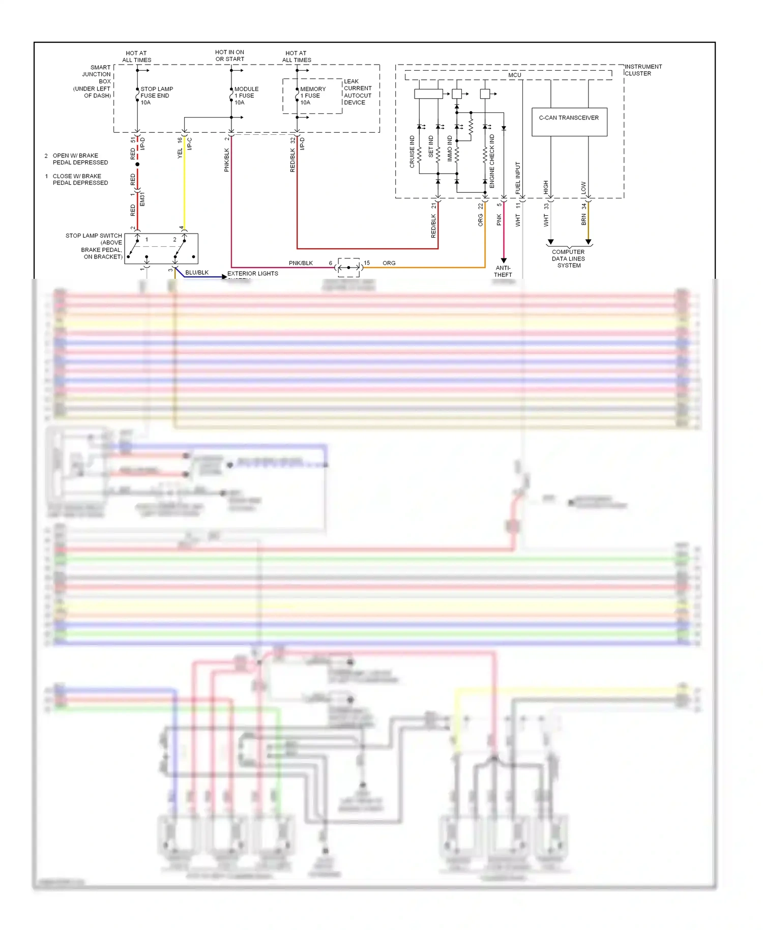 Wiring diagram blu for Hyundai Azera II (2011-2014) (27 of 89)