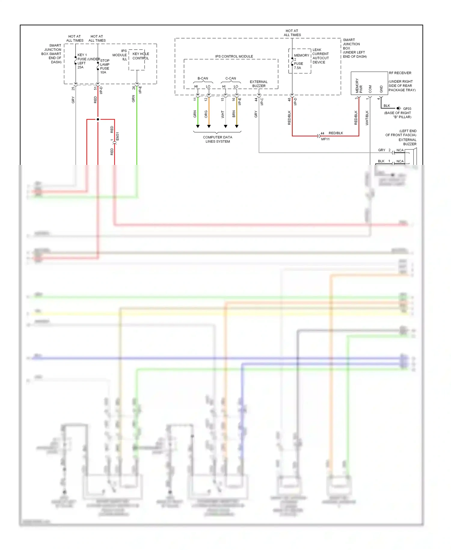 Wiring diagram blu for Hyundai Azera II (2011-2014) (19 of 89)