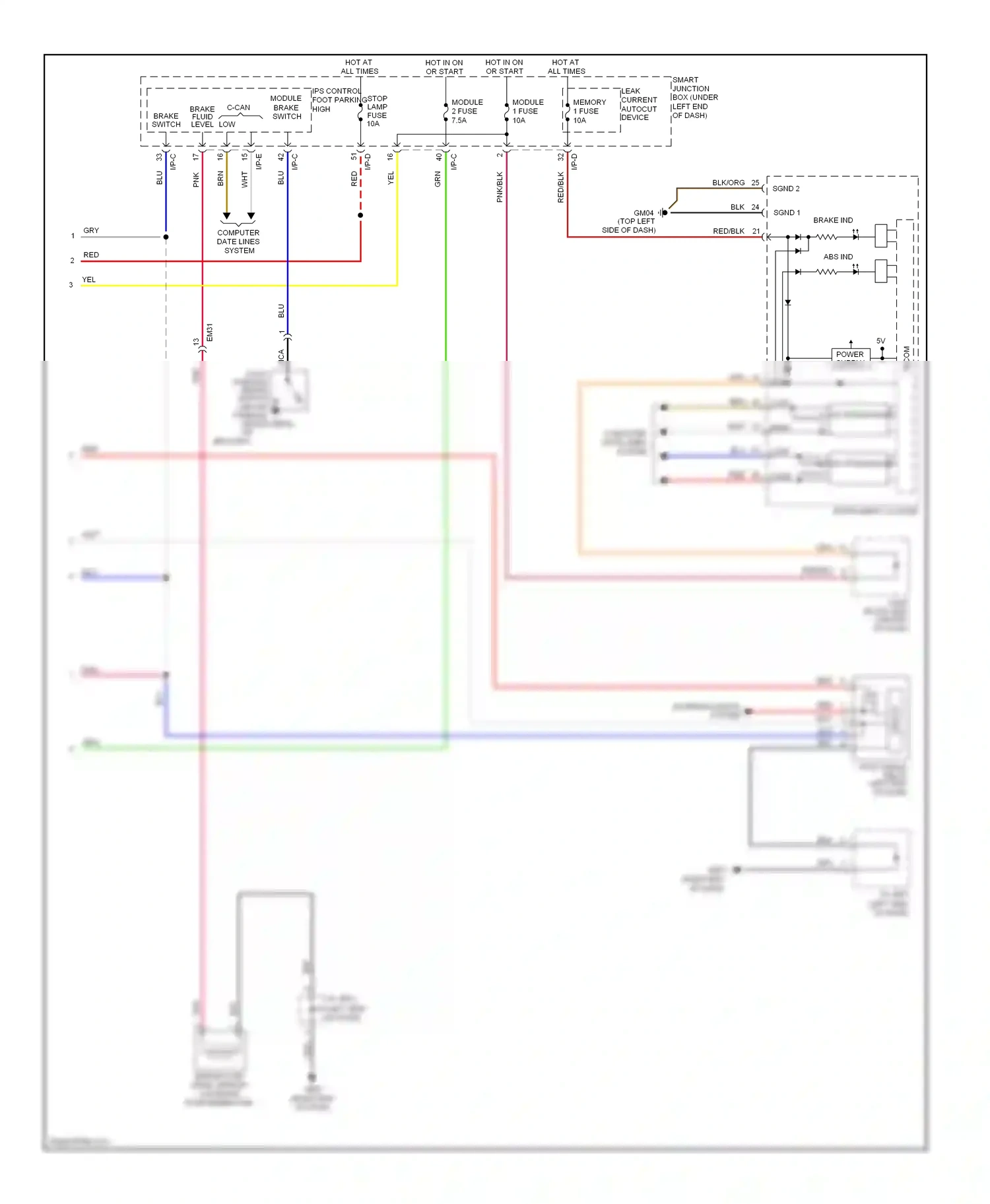 Wiring diagram blu for Hyundai Azera II (2011-2014) (4 of 89)