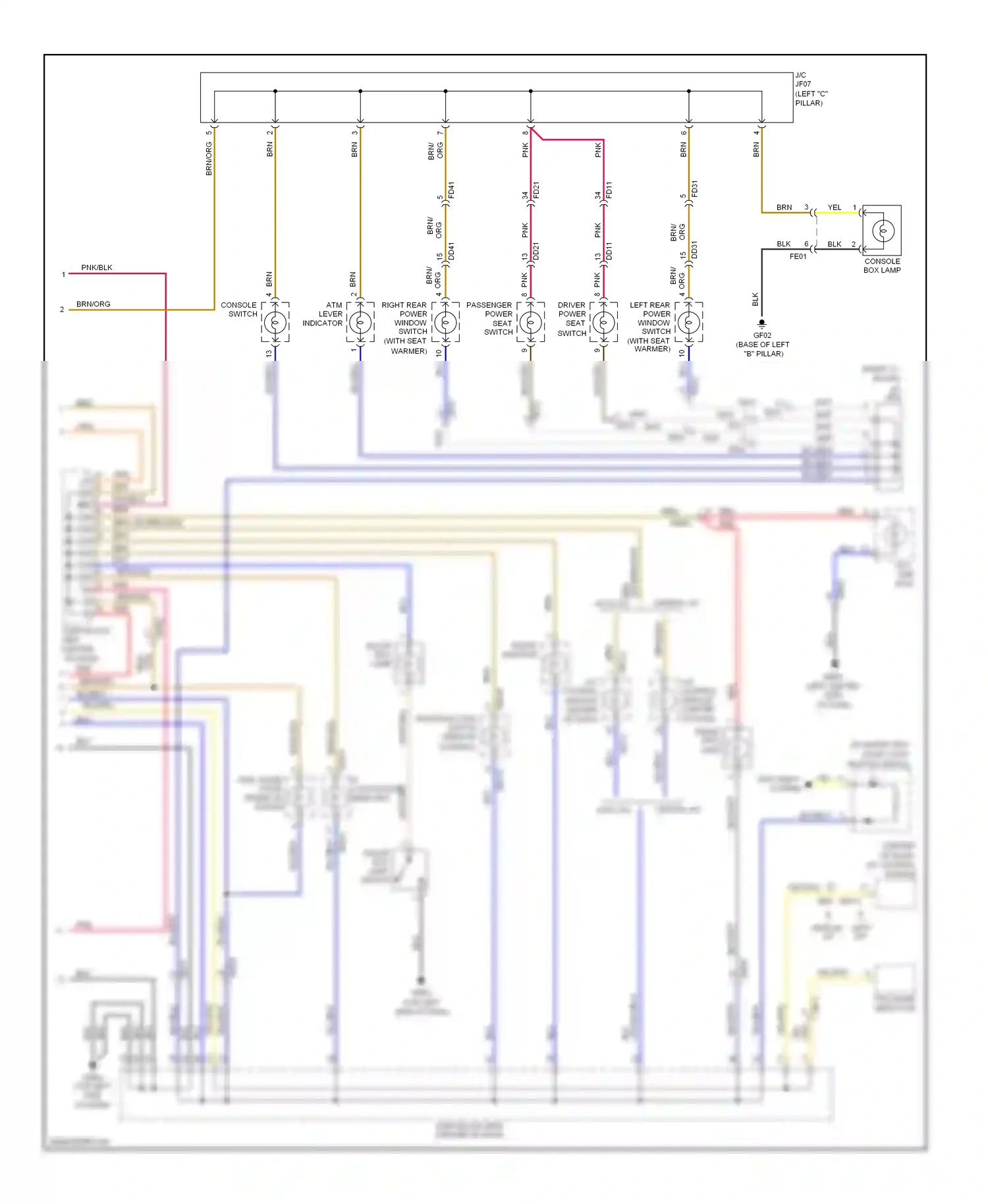 Wiring diagram blu for Hyundai Azera II (2011-2014) (44 of 89)