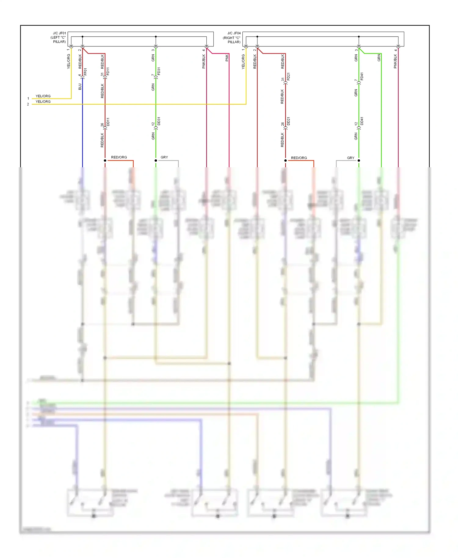 Wiring diagram blu for Hyundai Azera II (2011-2014) (32 of 89)