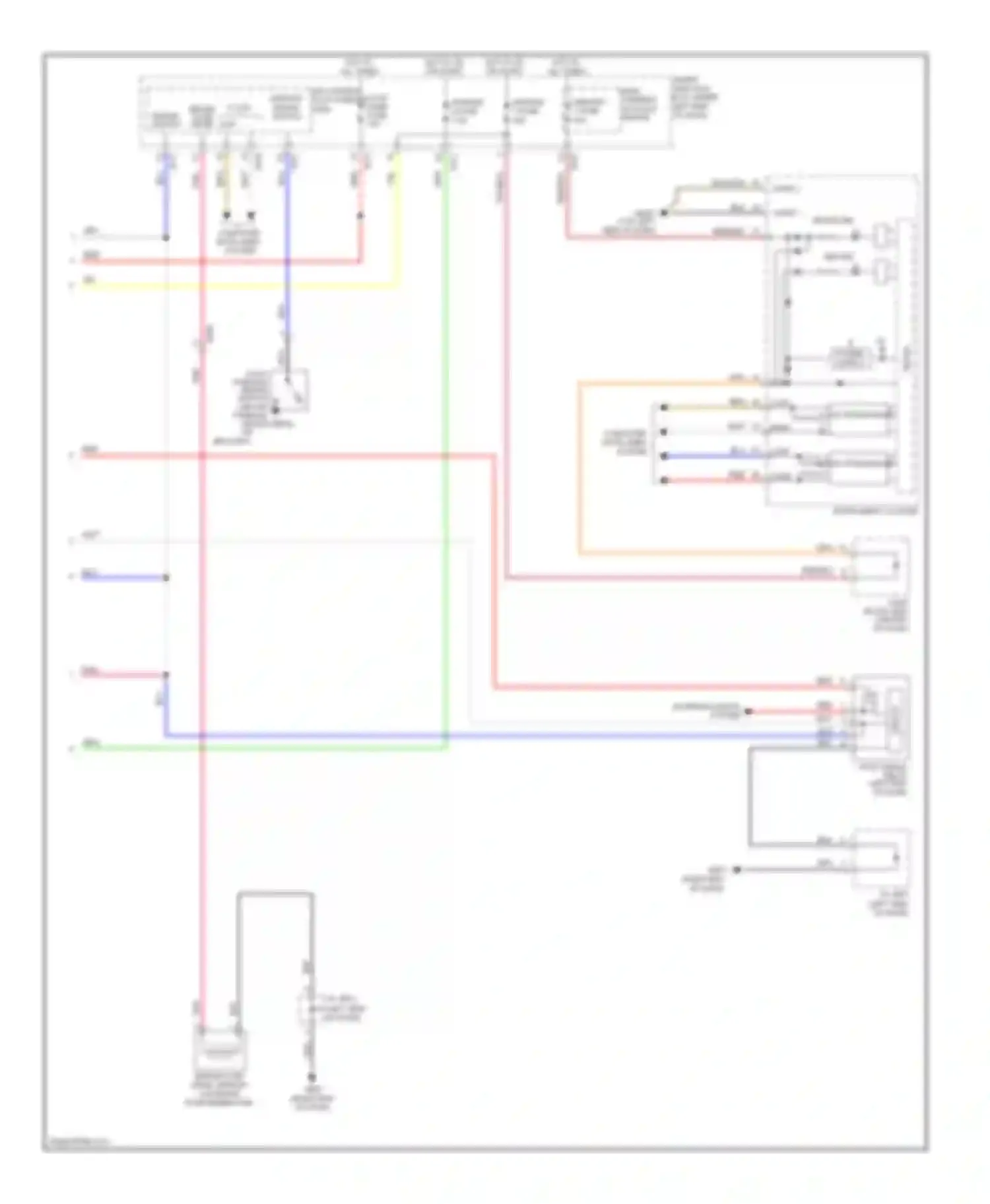 Wiring diagram computer date lines system for Hyundai Azera II (2011-2014) (2 of 2)