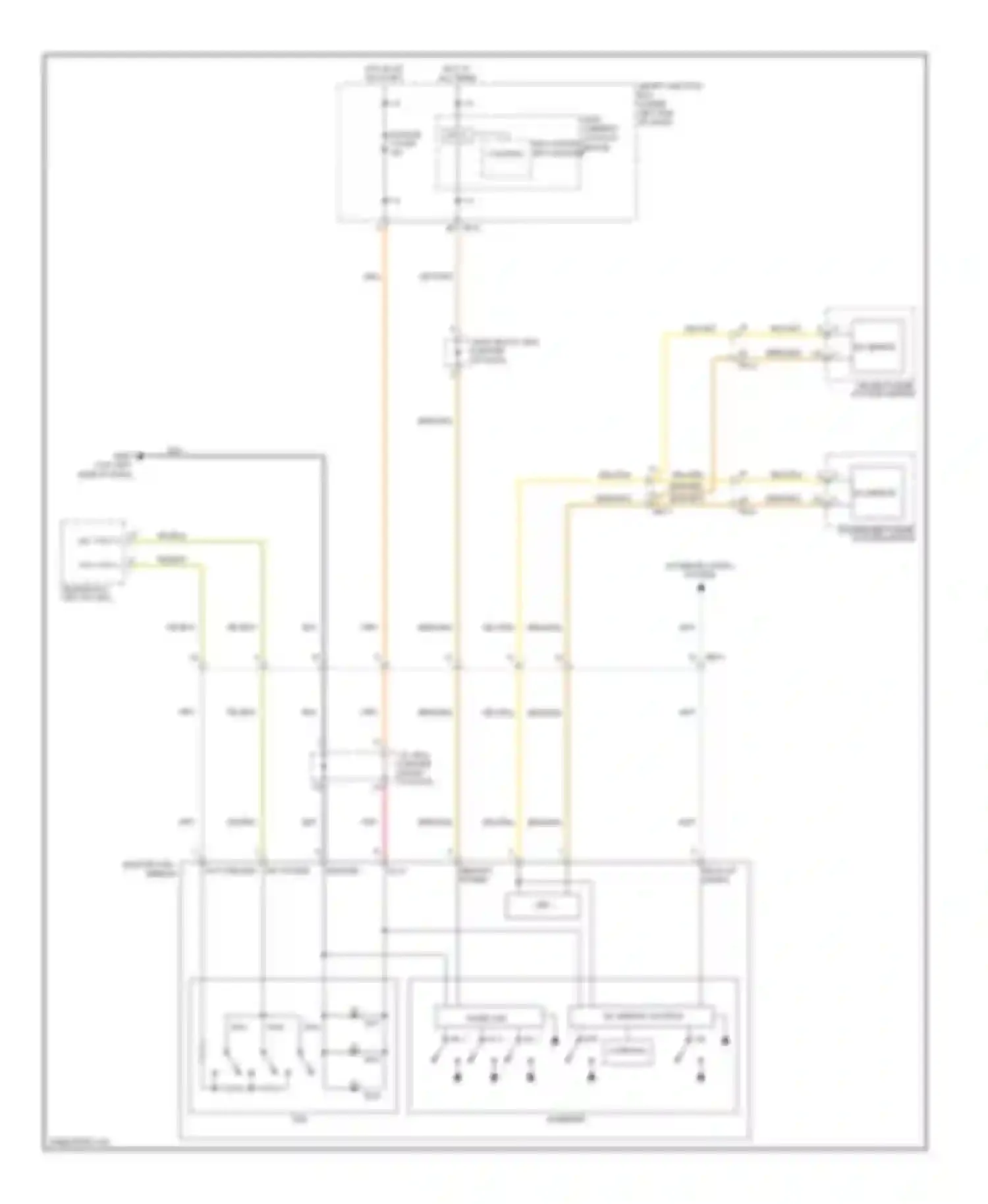 Wiring diagram electro key out chromic mirror for Hyundai Azera II (2011-2014) (1 of 1)