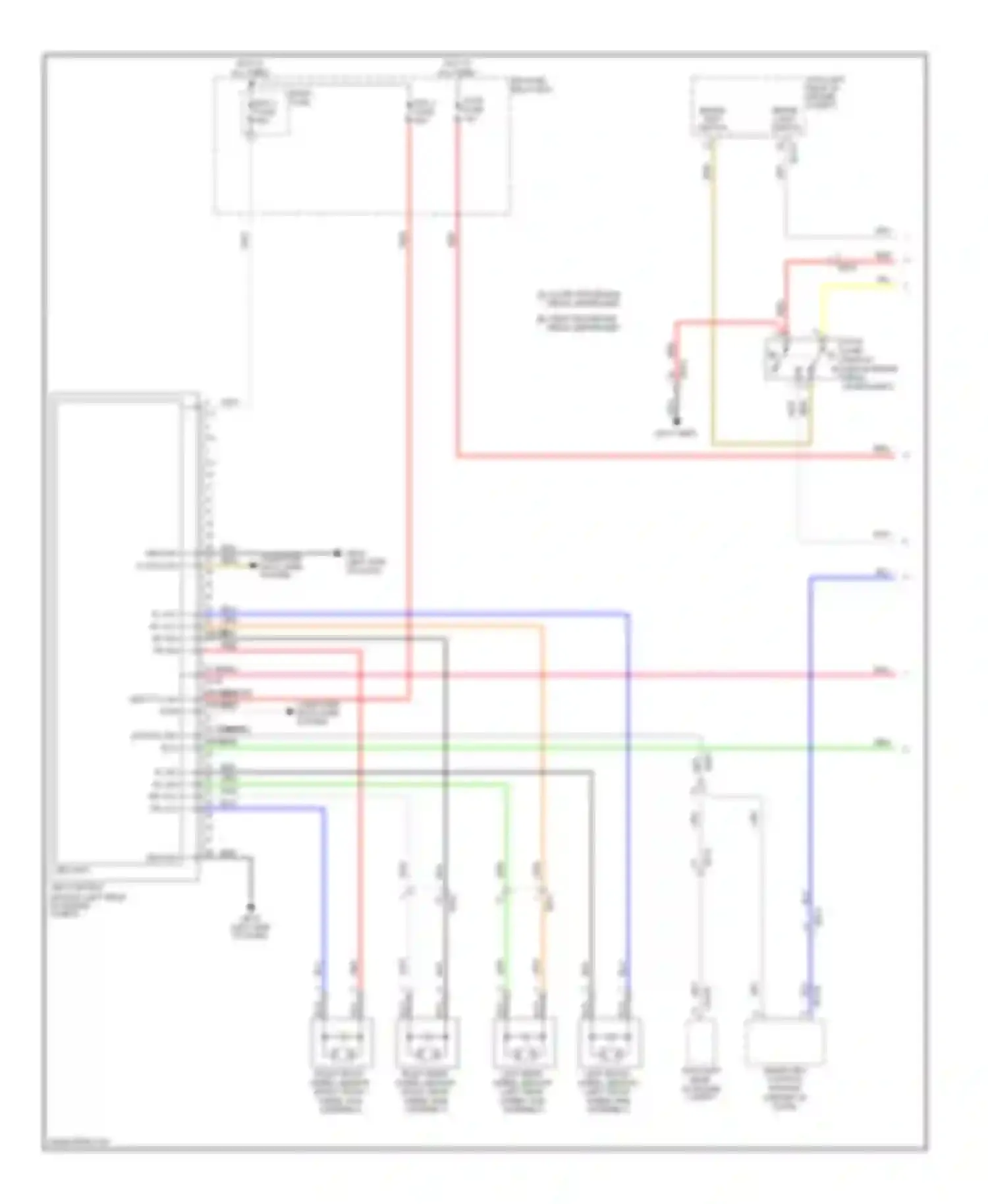 Wiring diagram esc 1 fuse for Hyundai Azera II (2011-2014) (2 of 2)