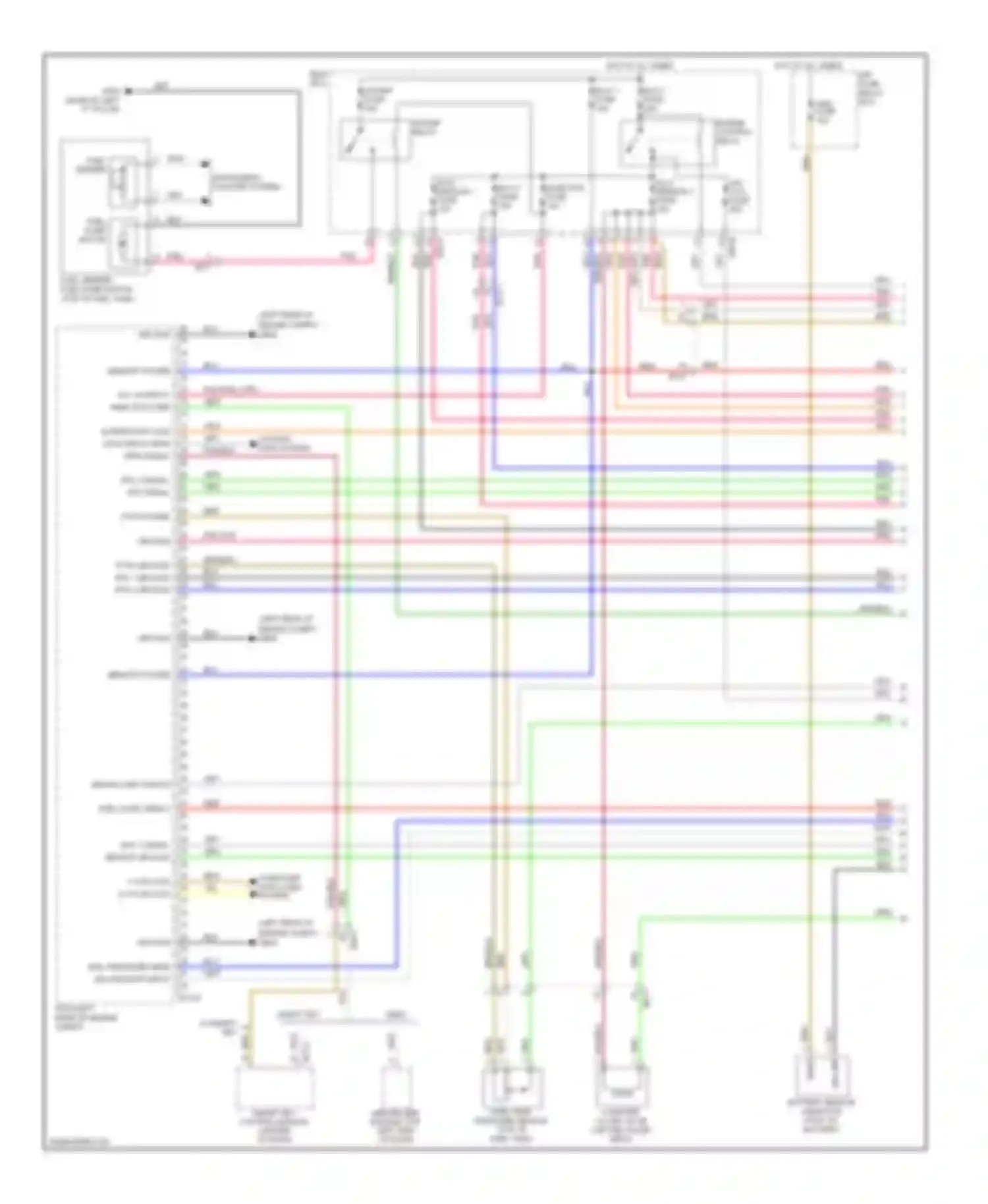 Wiring diagram f/pump fuse for Hyundai Azera II (2011-2014) (1 of 1)