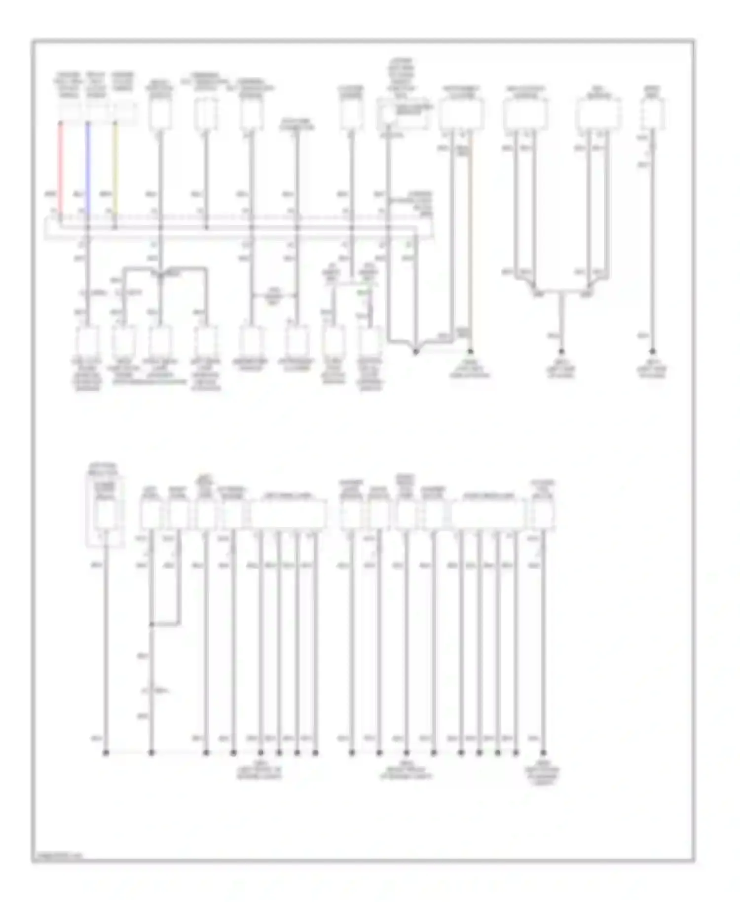 Wiring diagram immobilizer instrument module cluster for Hyundai Azera II (2011-2014) (1 of 1)