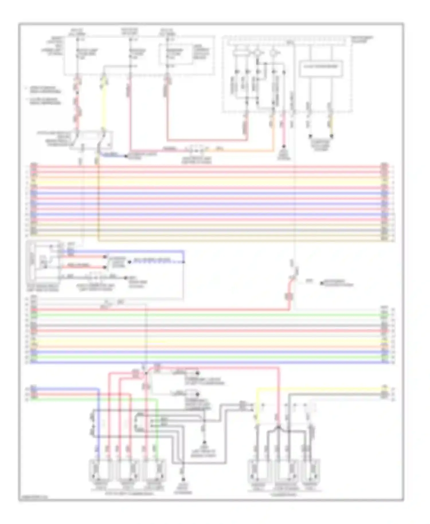 Wiring diagram instrument cluster system for Hyundai Azera II (2011-2014) (3 of 3)