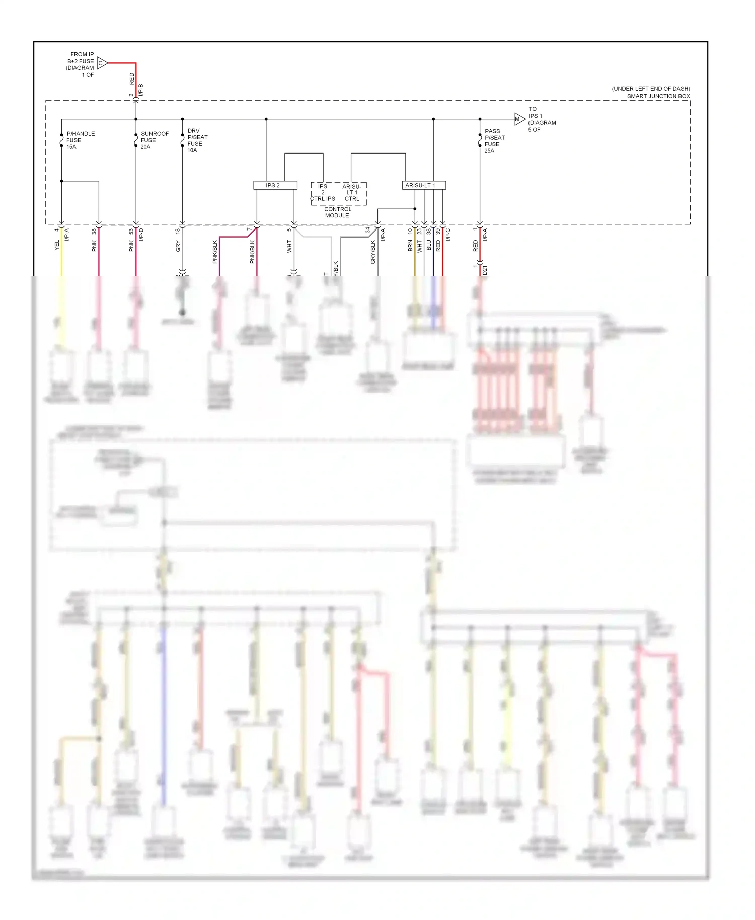 Wiring diagram ips 1 for Hyundai Azera II (2011-2014) (3 of 3)