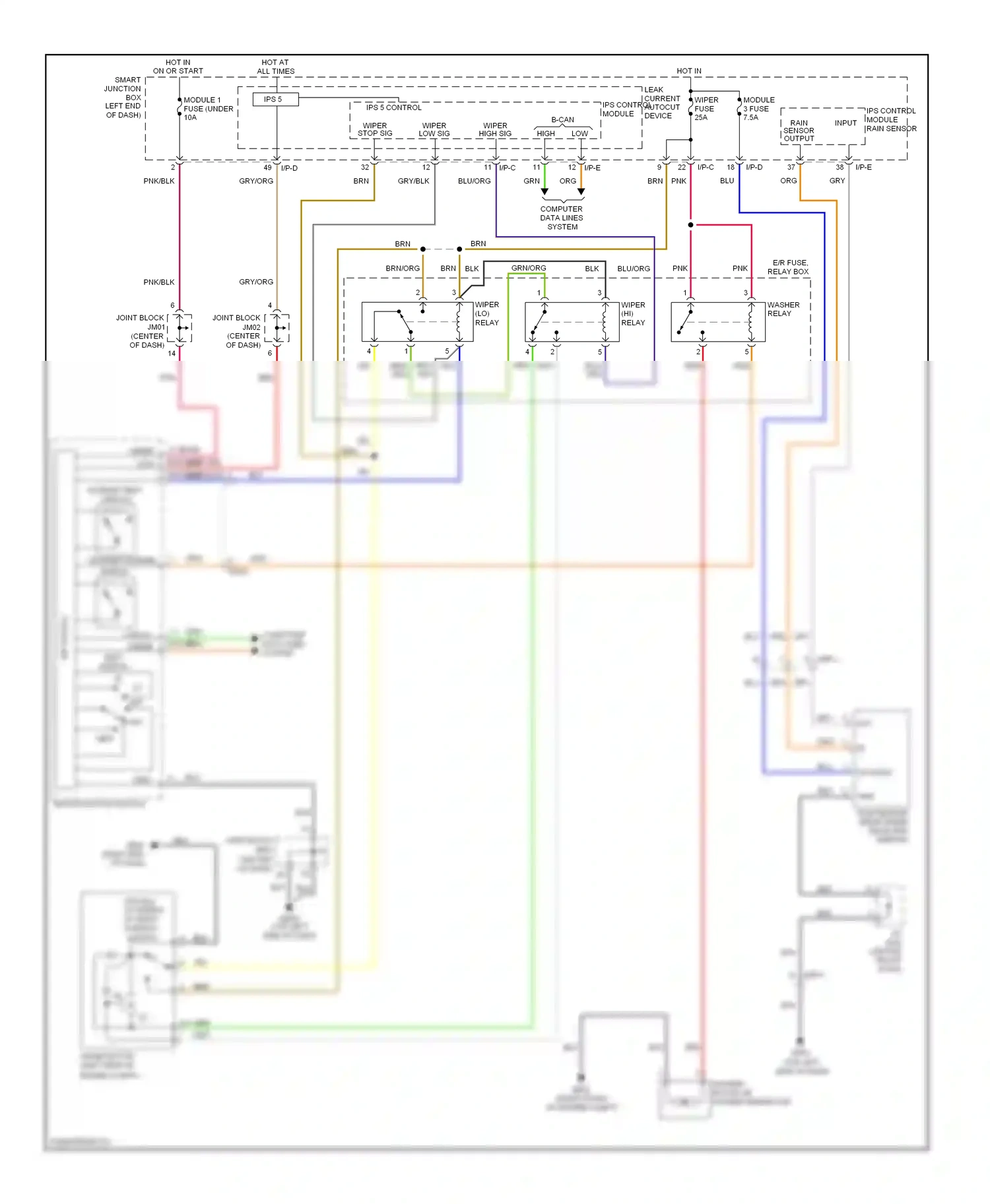 Wiring diagram ips 5 for Hyundai Azera II (2011-2014) (7 of 9)