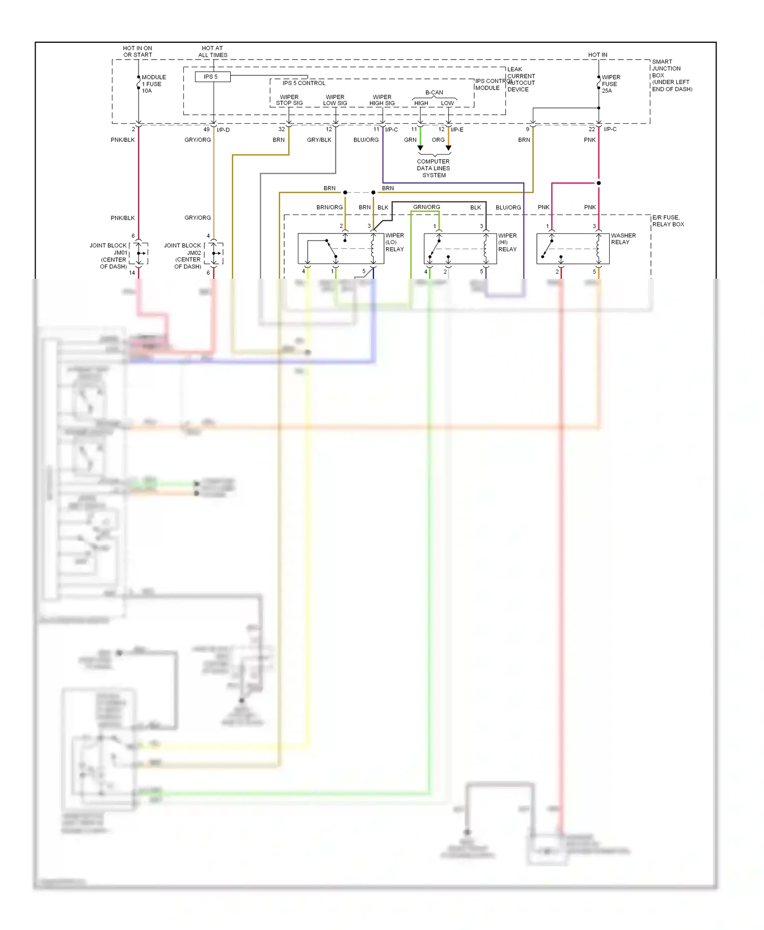 Hyundai Azera II (2011-2014) ips control module wiring diagram  (31 of 31)