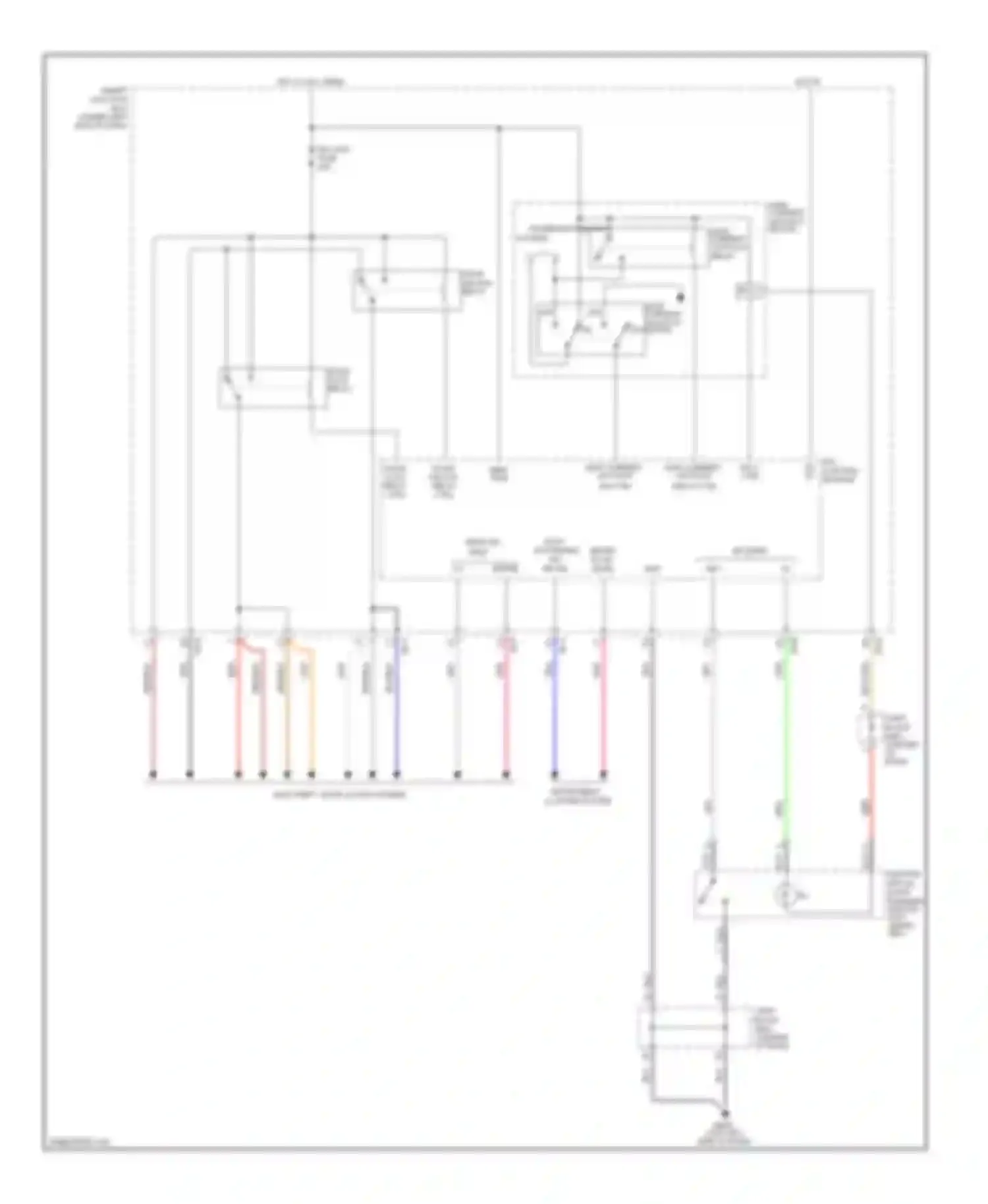 Wiring diagram ips control on in module for Hyundai Azera II (2011-2014) (1 of 1)
