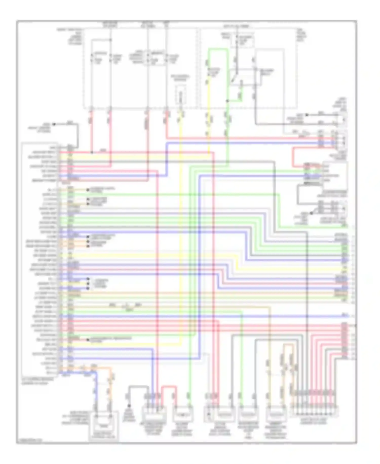 Wiring diagram leak memory current autocut fuse device for Hyundai Azera II (2011-2014) (1 of 2)