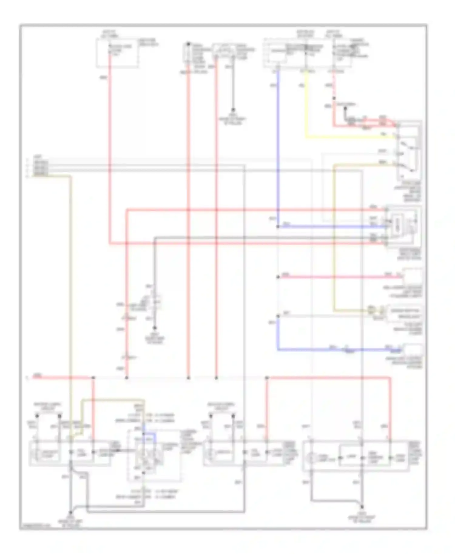 Wiring diagram license lamp, trunk lid handle backup switch lamp for Hyundai Azera II (2011-2014) (2 of 2)