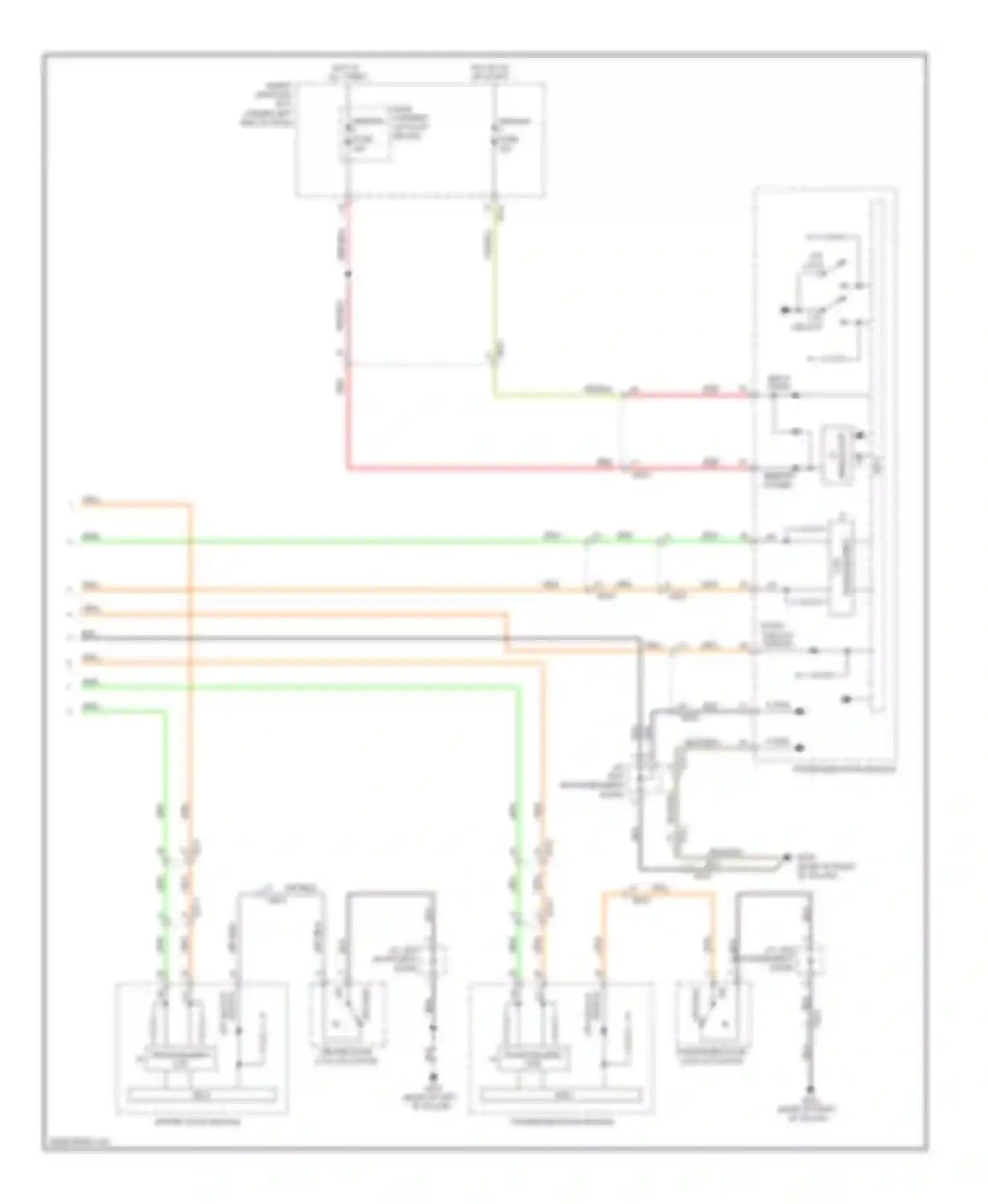 Wiring diagram memory power for Hyundai Azera II (2011-2014) (5 of 23)