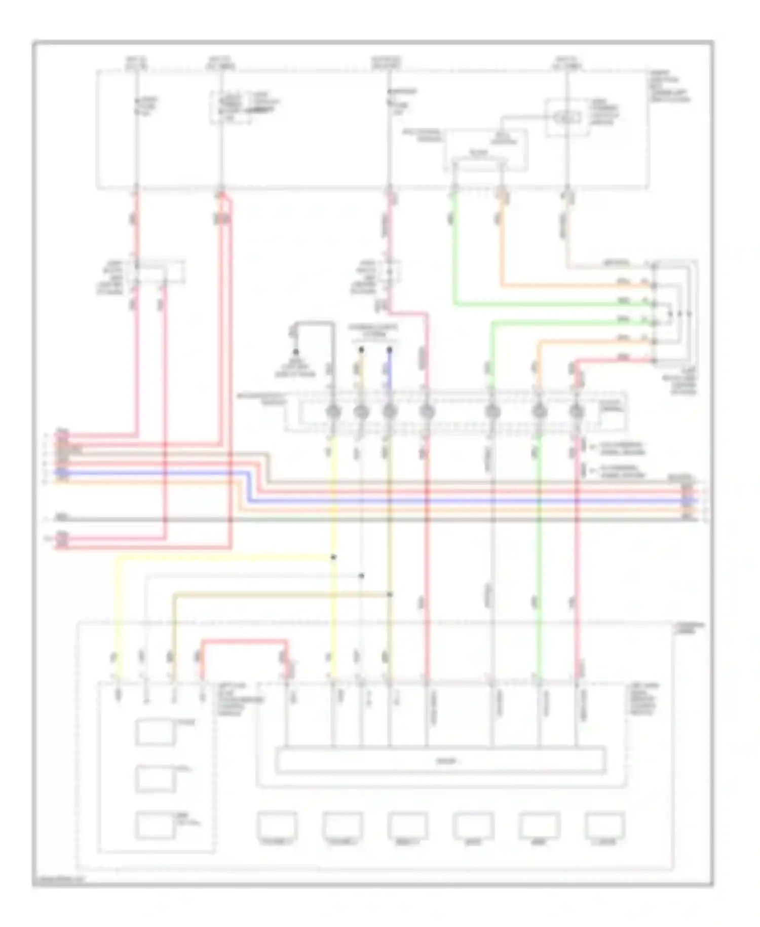 Wiring diagram multi media fuse current autocut device for Hyundai Azera II (2011-2014) (1 of 2)